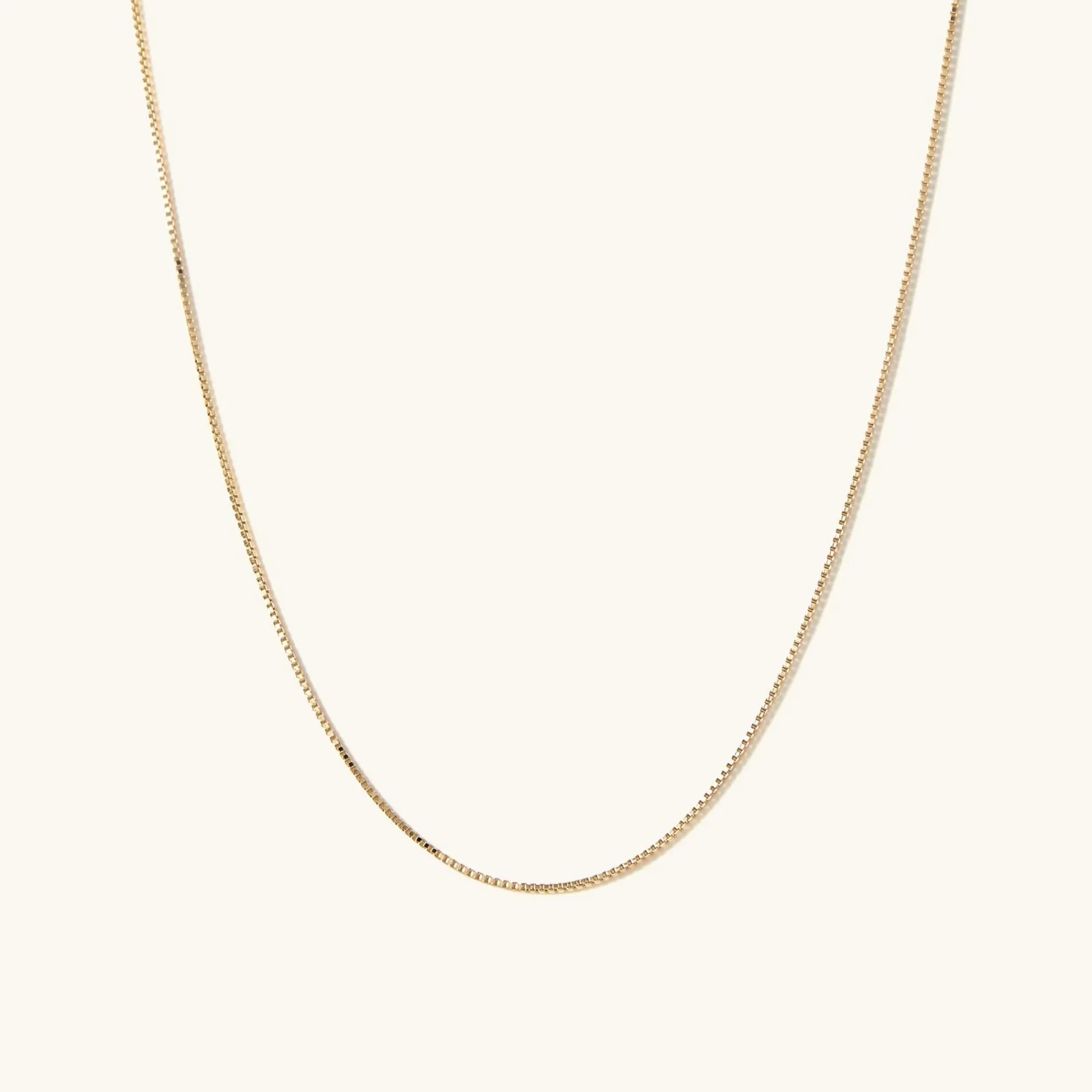 Halsketten | Gliederhalsketten | Mejuri Baby Box Chain Necklace