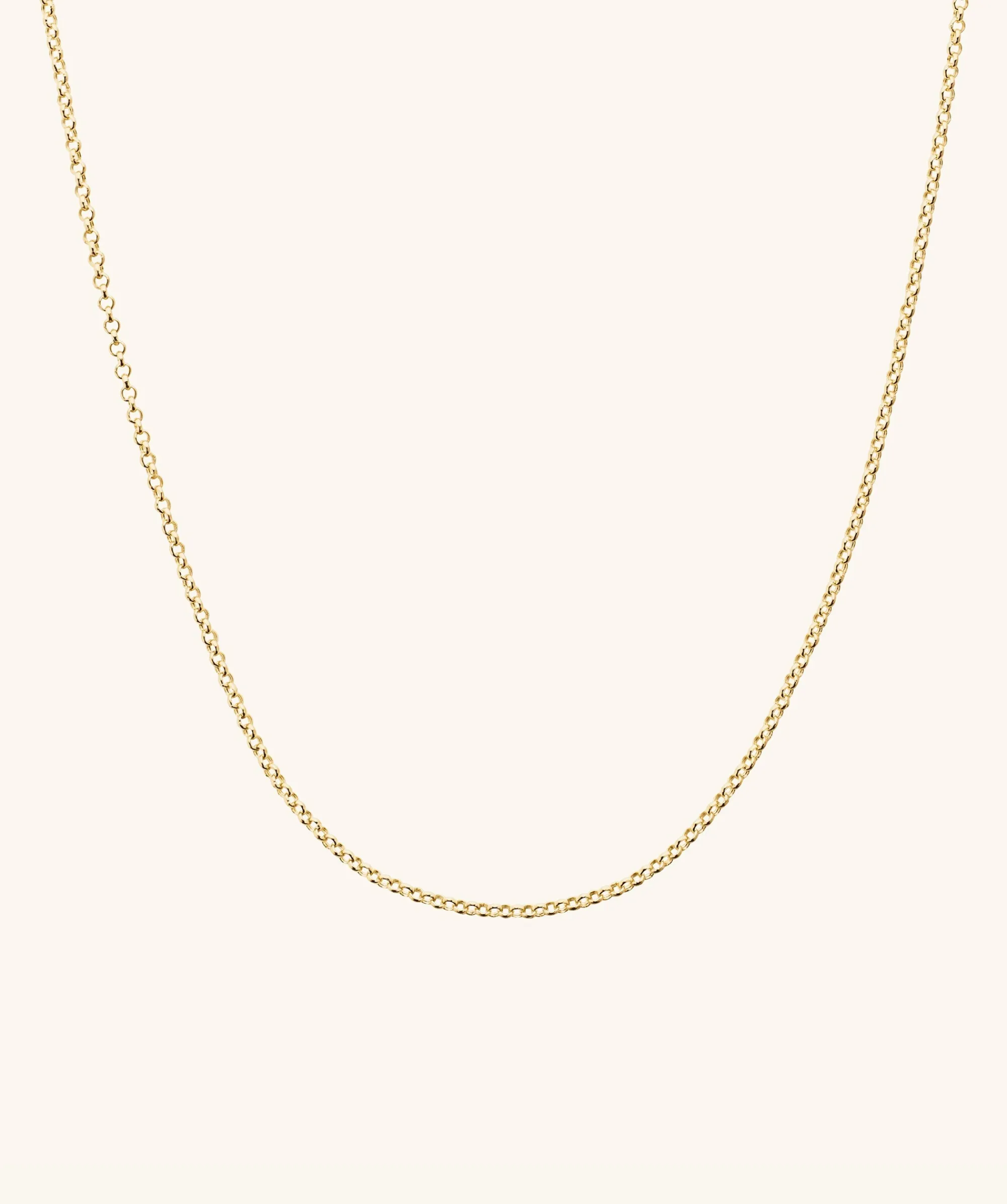 Halsketten | Gliederhalsketten | Mejuri Baby Rolo Chain 14kYellowGold