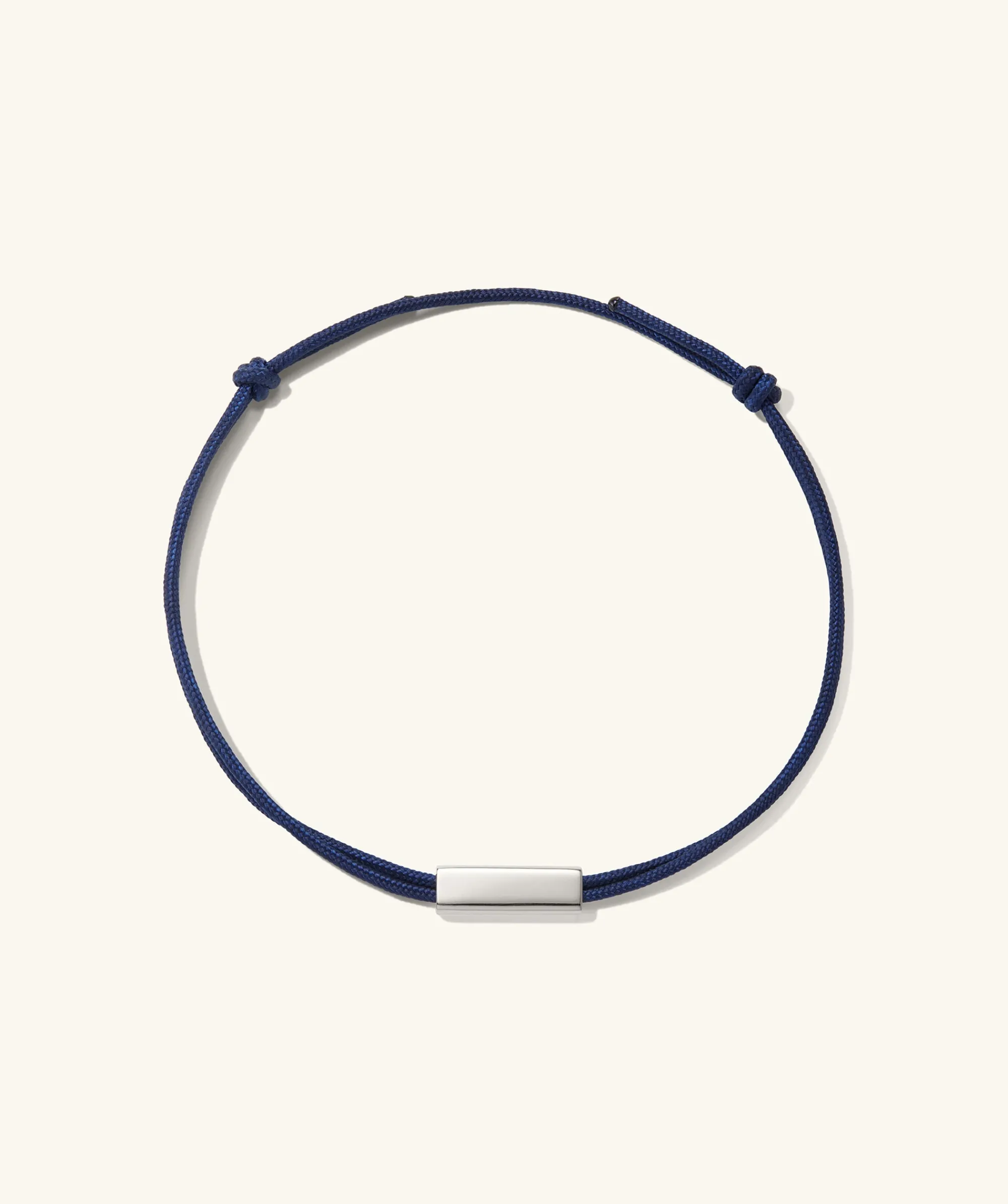 Armbänder | Herren | Mejuri Bar Cord Bracelet SterlingSilver,BlueCord