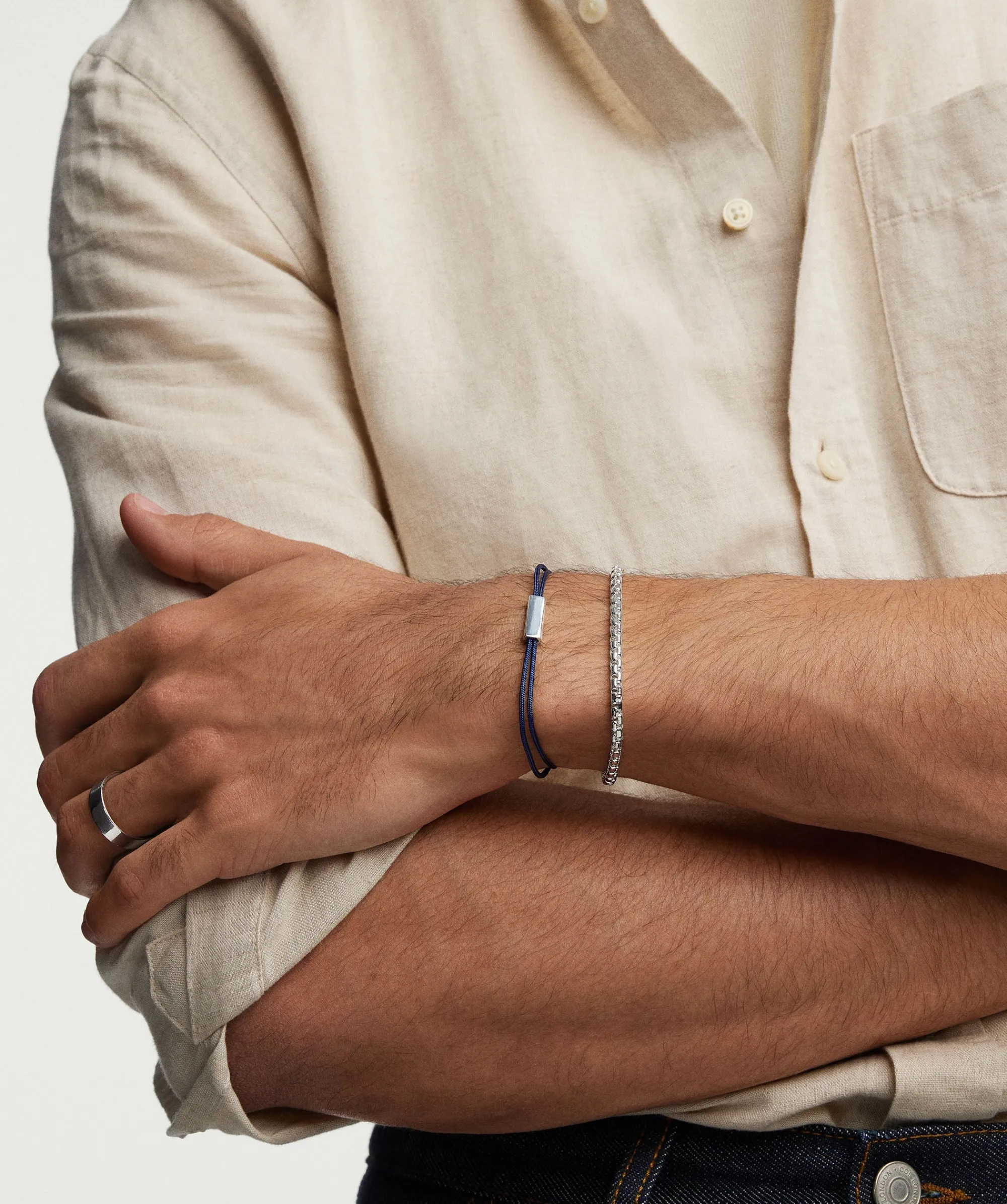 Armbänder | Herren | Mejuri Bar Cord Bracelet