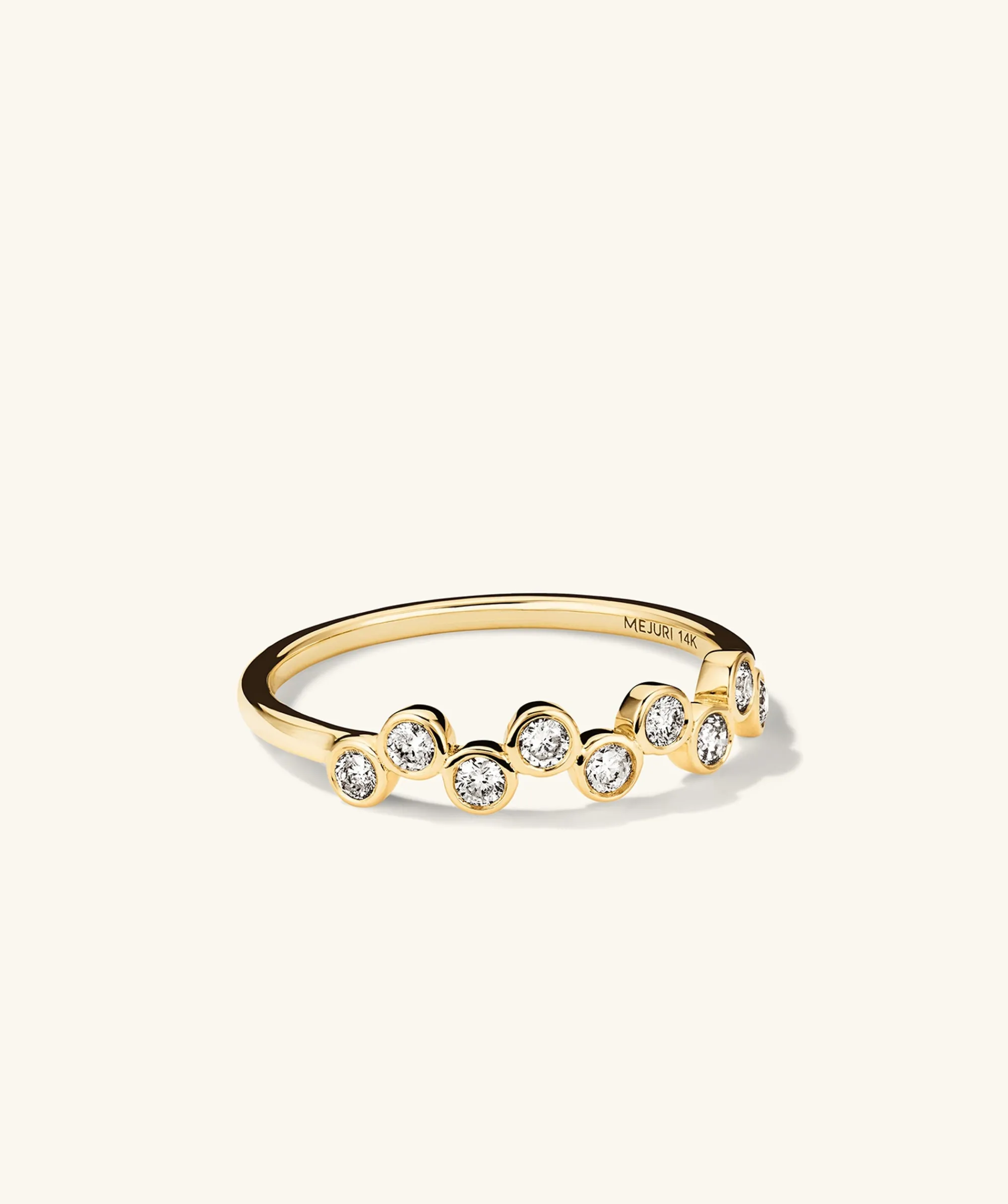 Ringe | Kombinierbare Ringe | Mejuri Bezel Lab Grown Diamond Zig-Zag Ring