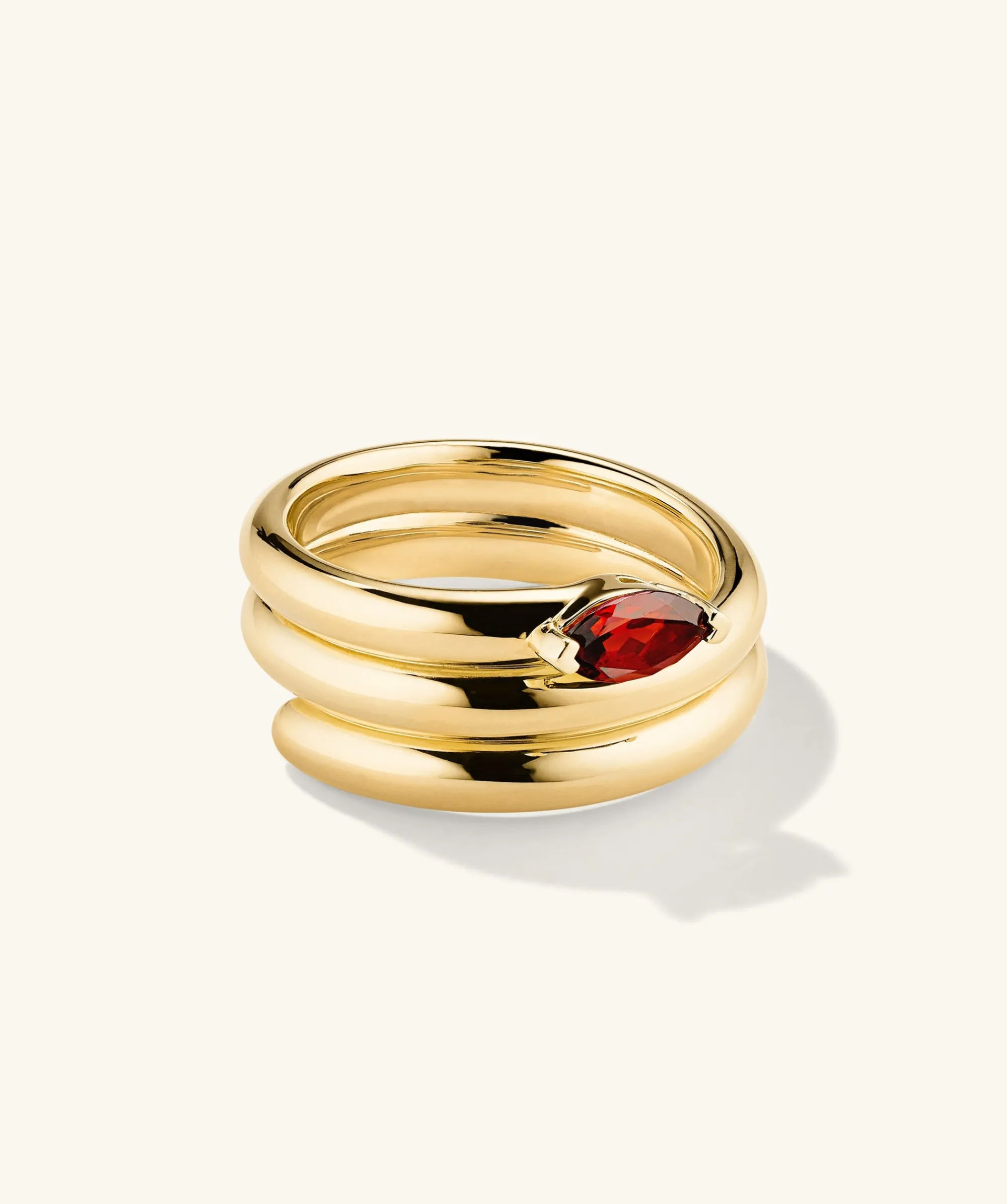 Ringe | Statement-ringe | Mejuri Boa Gemstone Coil Ring