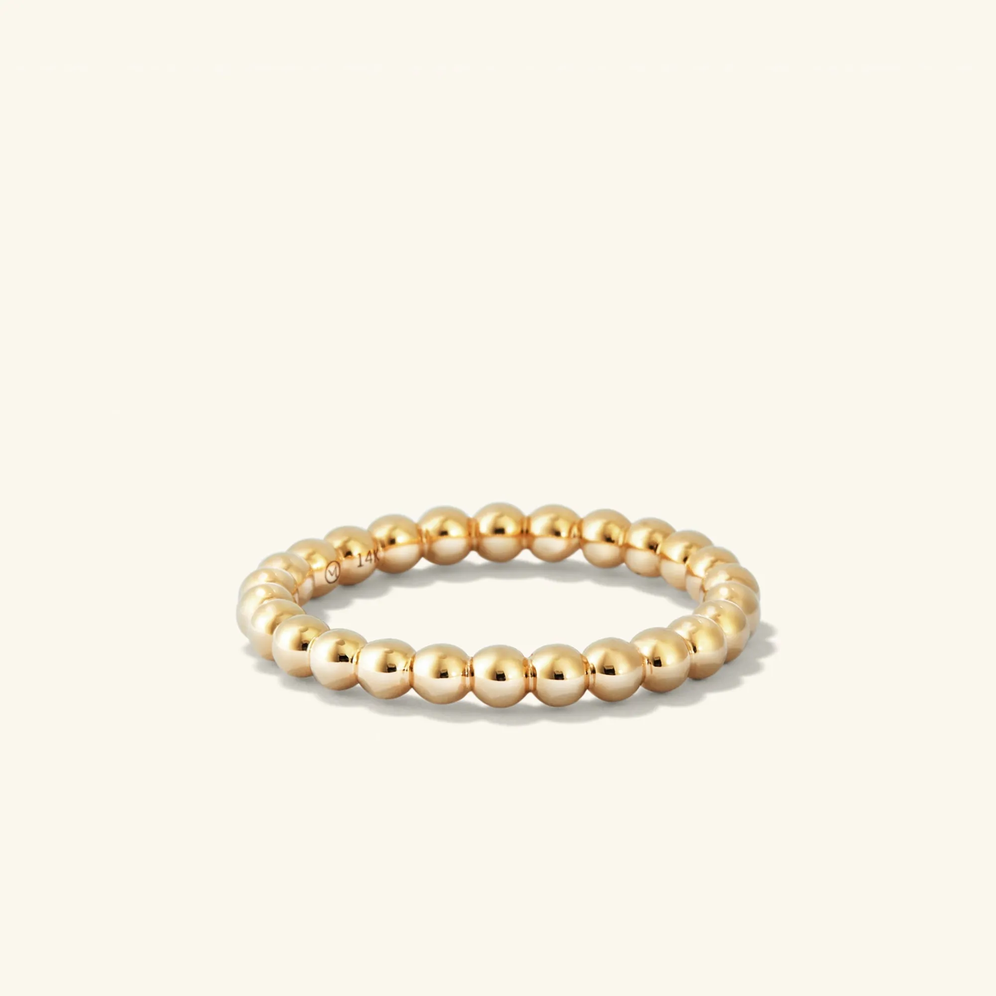 Ringe | Kombinierbare Ringe | Mejuri Bold Beaded Ring 14kYellowGold