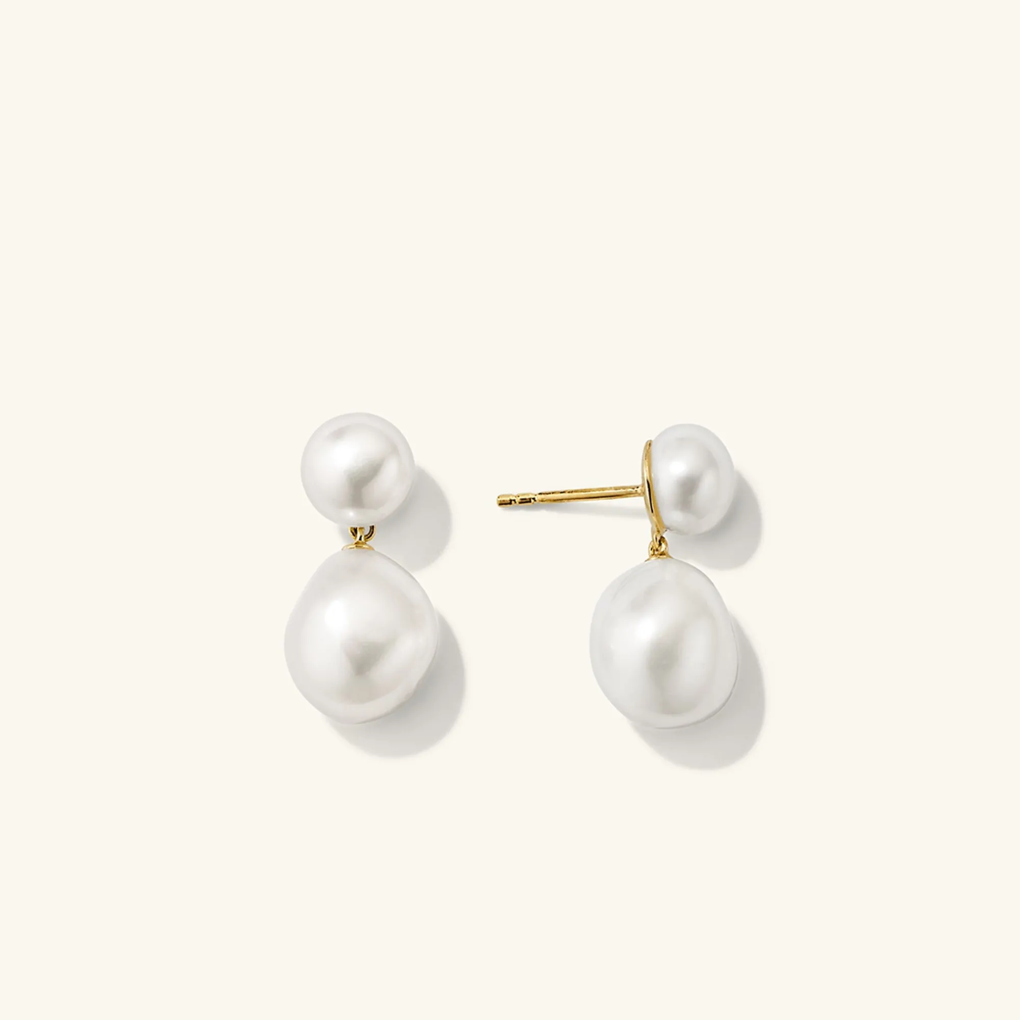 Ohrringe | Ohrhänger | Mejuri Bold Pearl Drop Earrings GoldVermeil