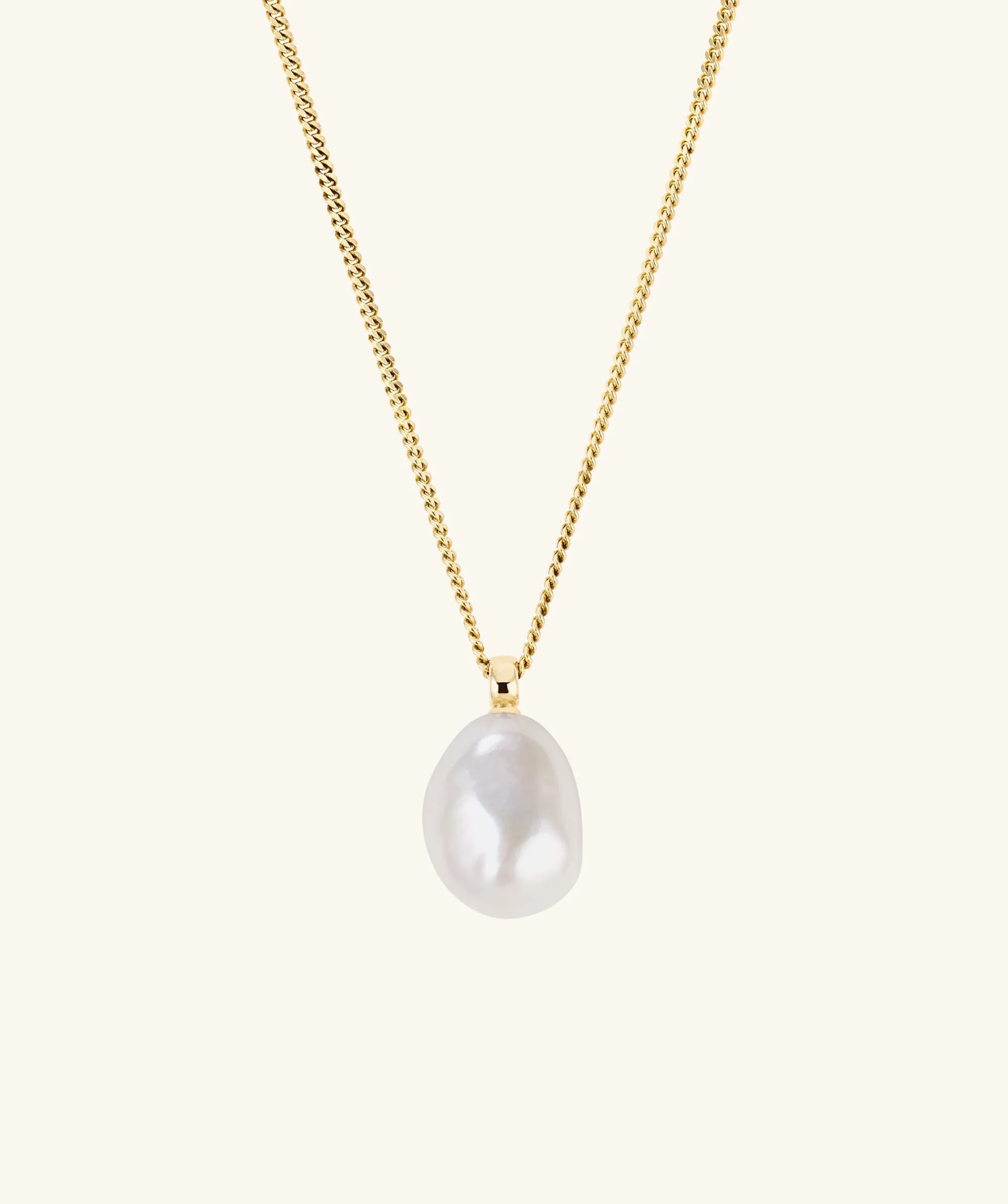 Halsketten | Halsketten Mit Anhänger | Mejuri Bold Pearl Pendant Necklace GoldVermeil