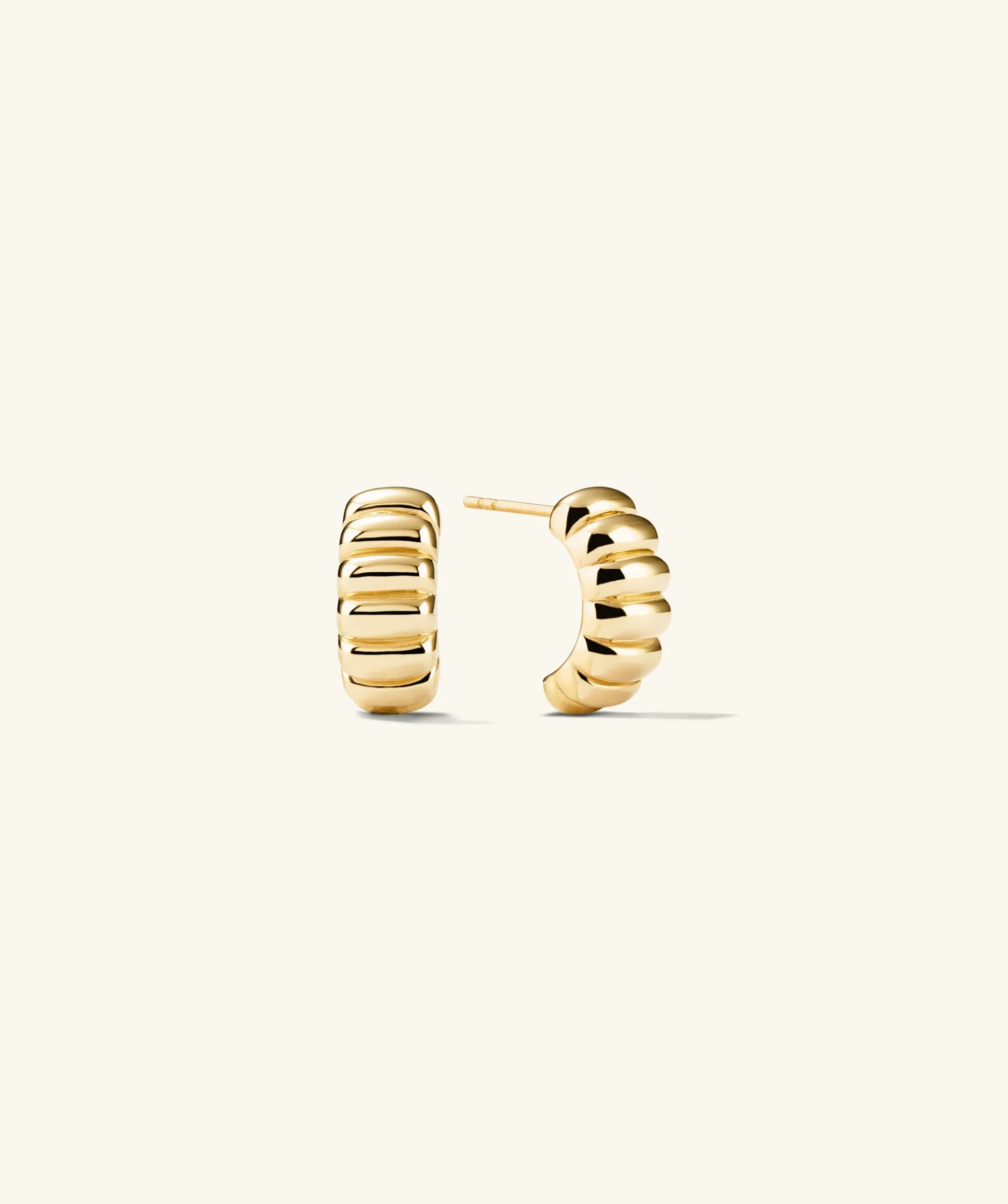 Ohrringe | Creolen | Mejuri Charlotte Hoops 14kYellowGold