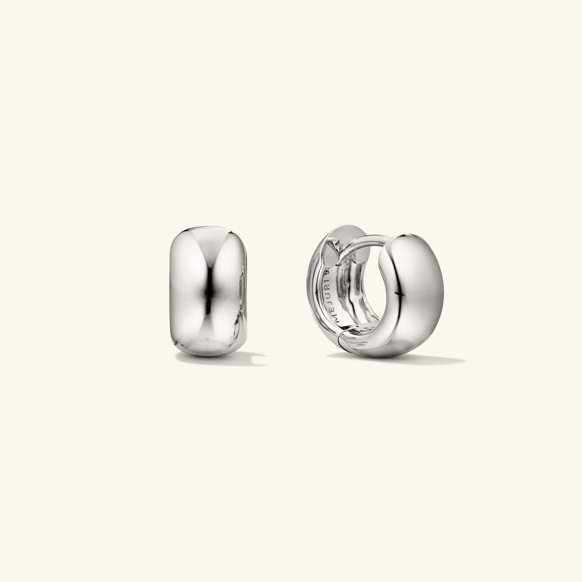 Creolen | Mejuri Chunky Huggie Hoops SterlingSilver