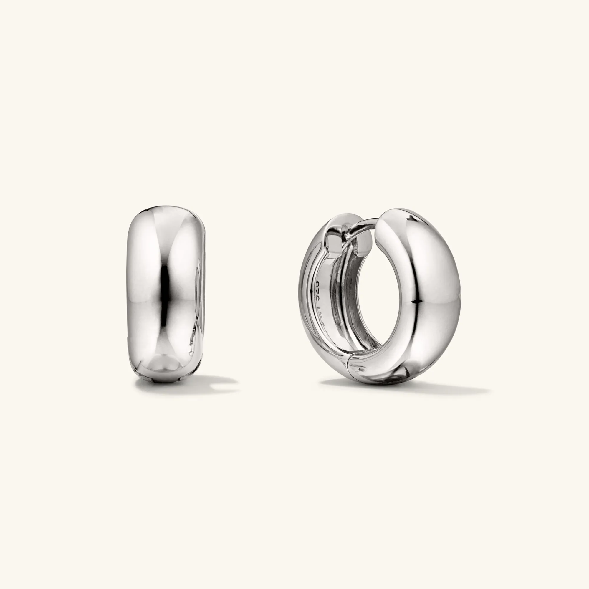 Ohrringe | Creolen | Mejuri Chunky Medium Hoops SterlingSilver