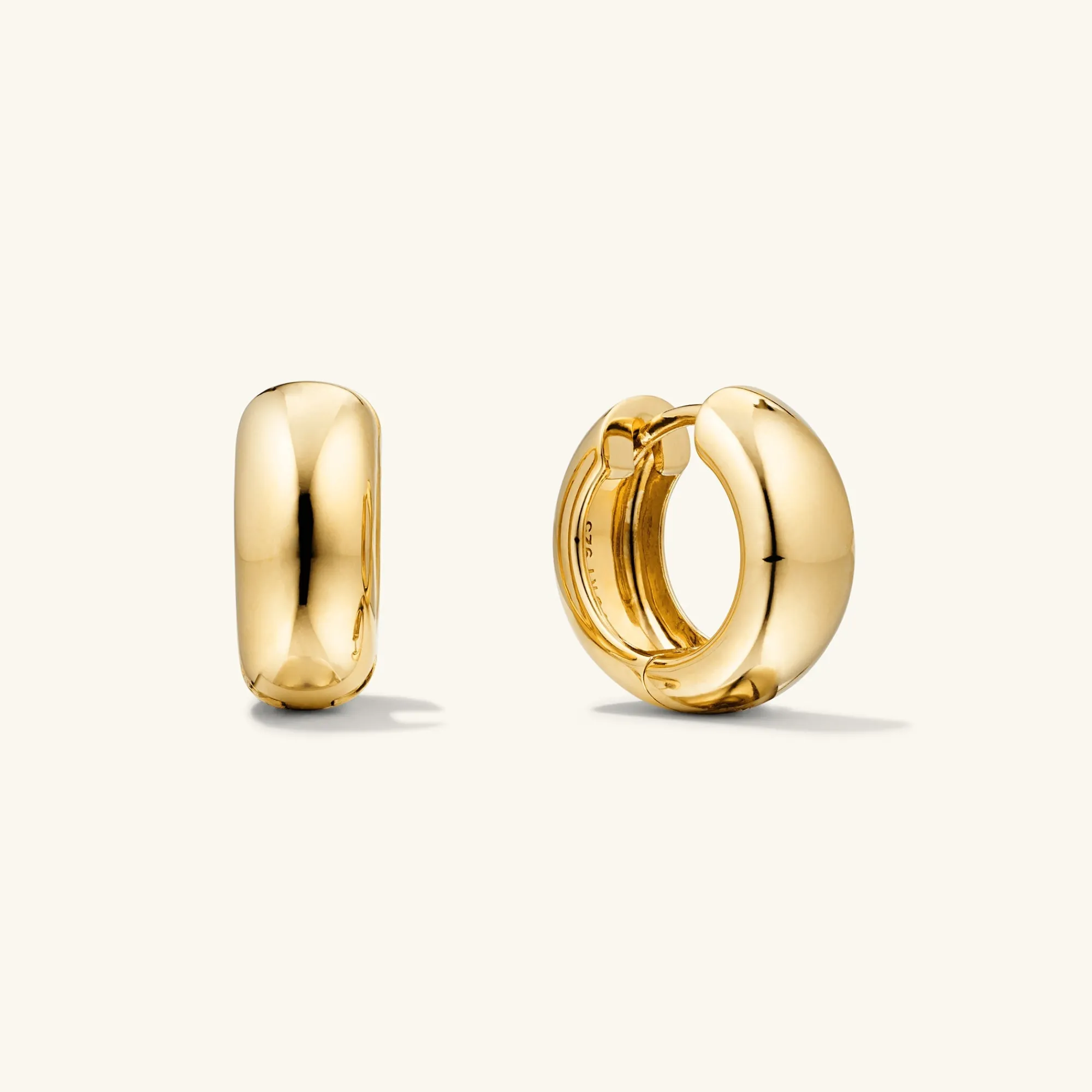 Creolen | Mejuri Chunky Medium Hoops GoldVermeil