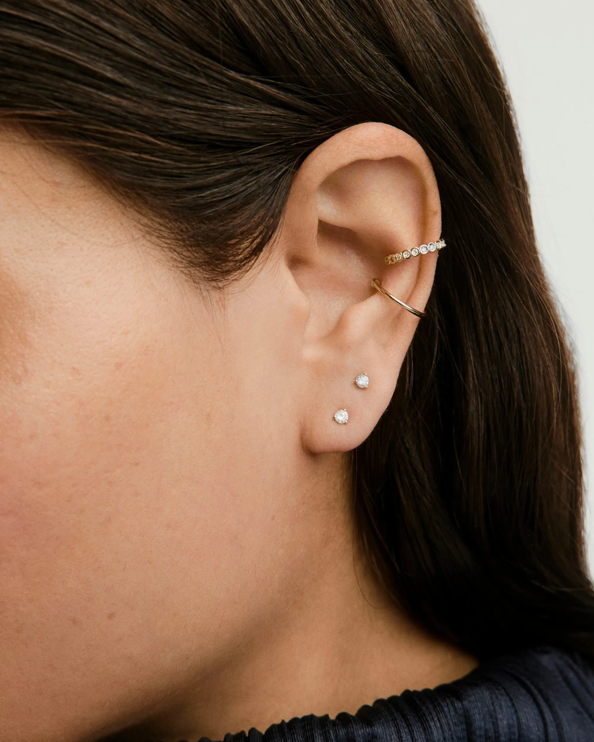 Ohrringe | Ohrstecker | Mejuri Diamond Mini Studs 14kYellowGold