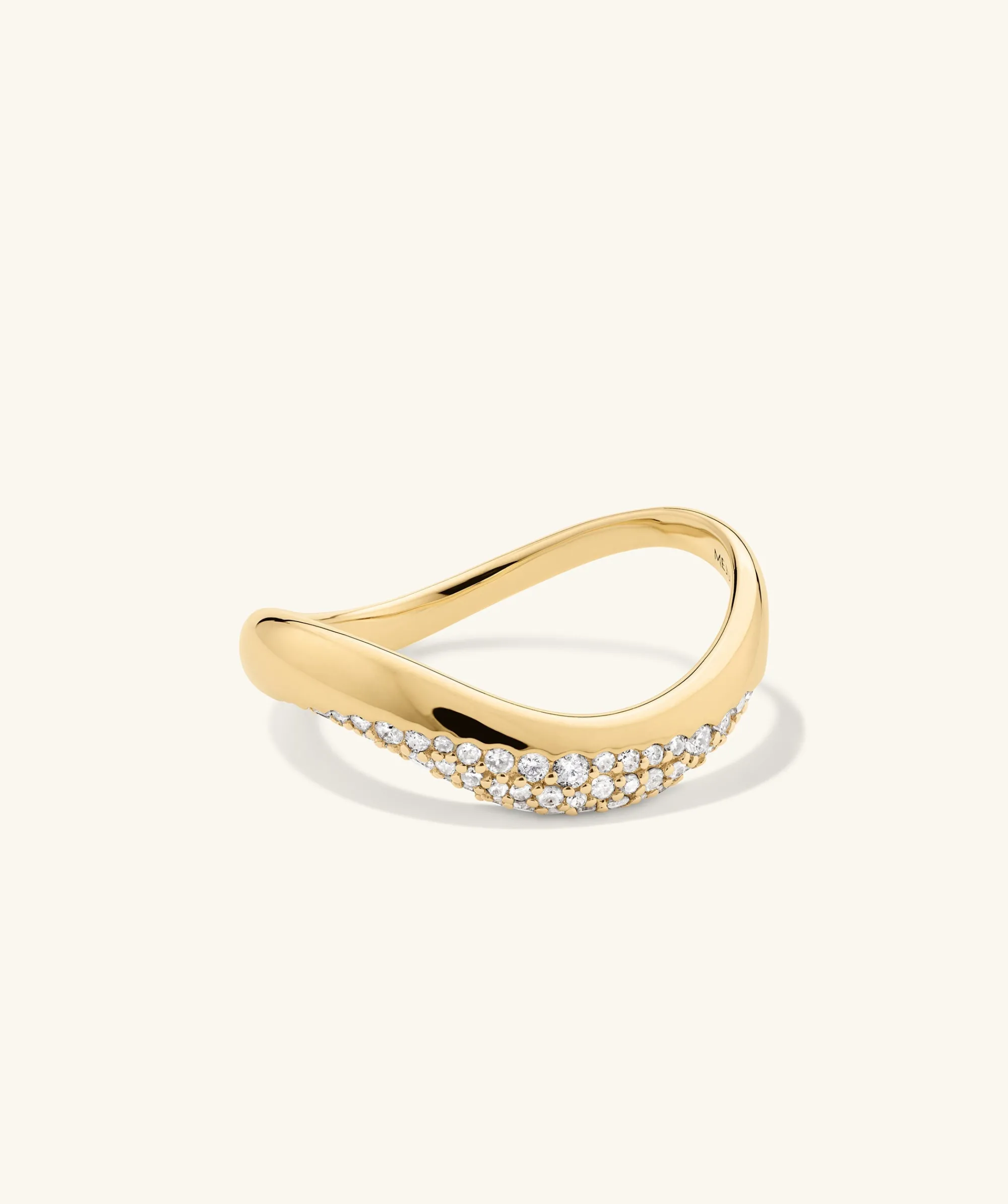 Ringe | Statement-ringe | Mejuri Dôme Figure Diamond Dipped Ring