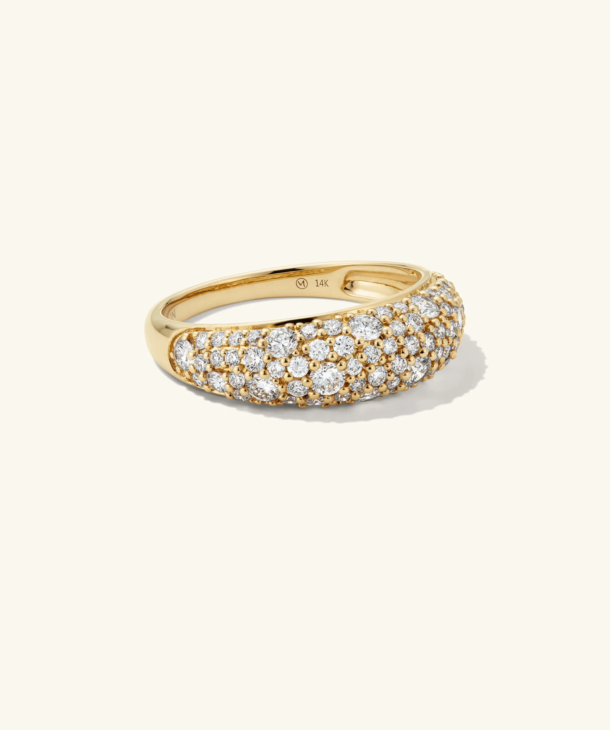 Ringe | Statement-ringe | Mejuri Dôme Pavé Lab Grown Diamond Ring