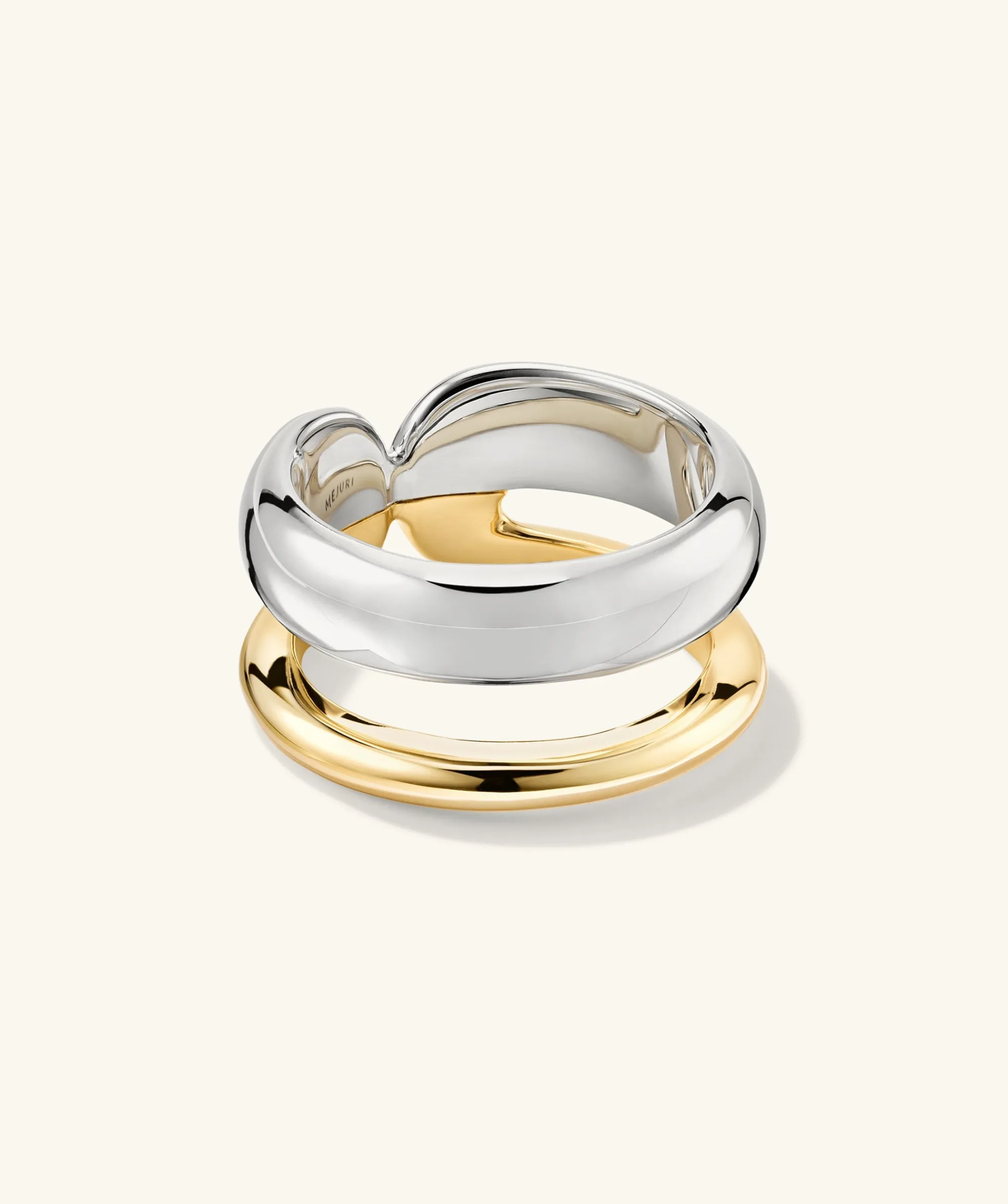 Ringe | Statement-ringe | Mejuri Duet Mixed Ring GoldVermeil,SterlingSilver