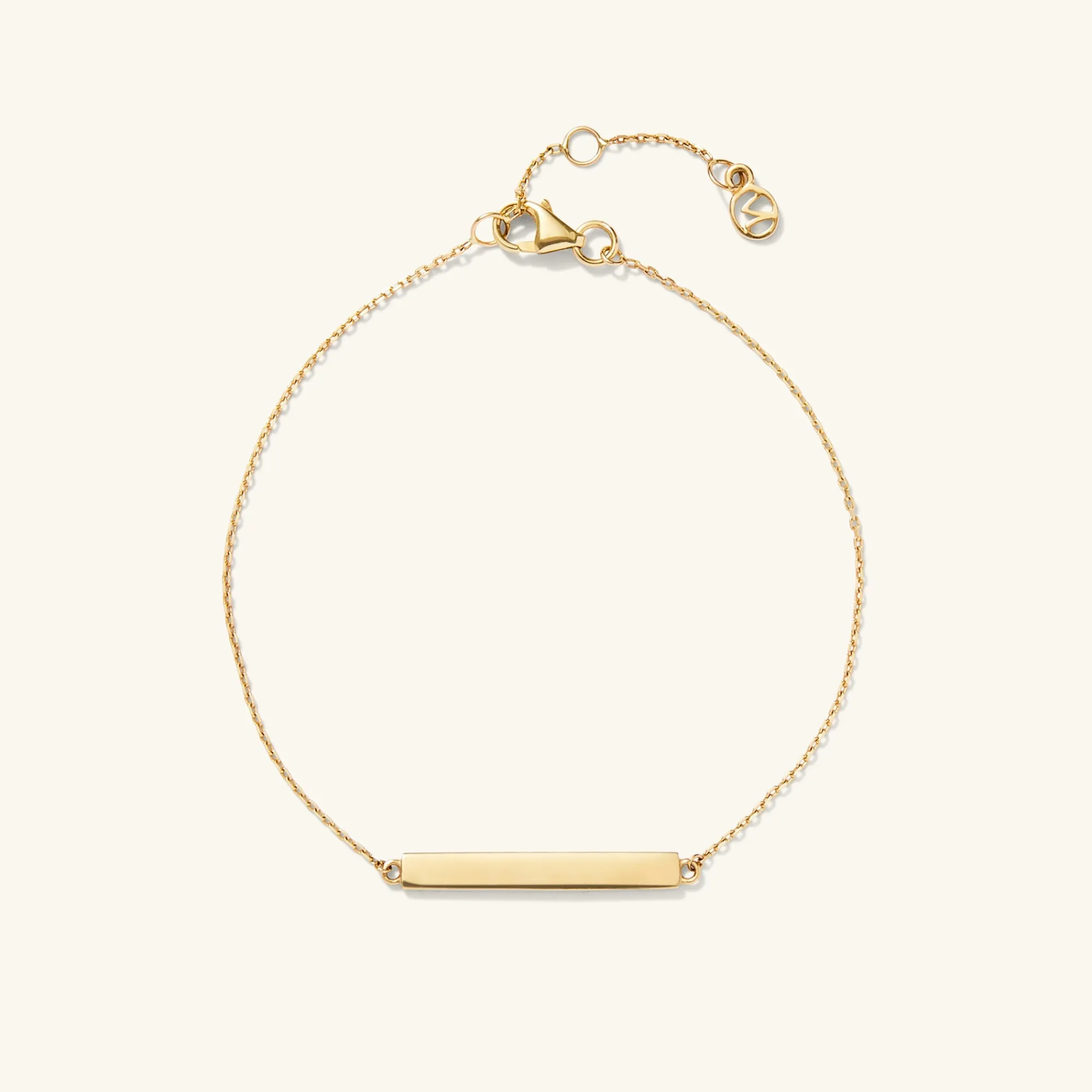 Armbänder | Mejuri Engravable Bar Bracelet 14kYellowGold