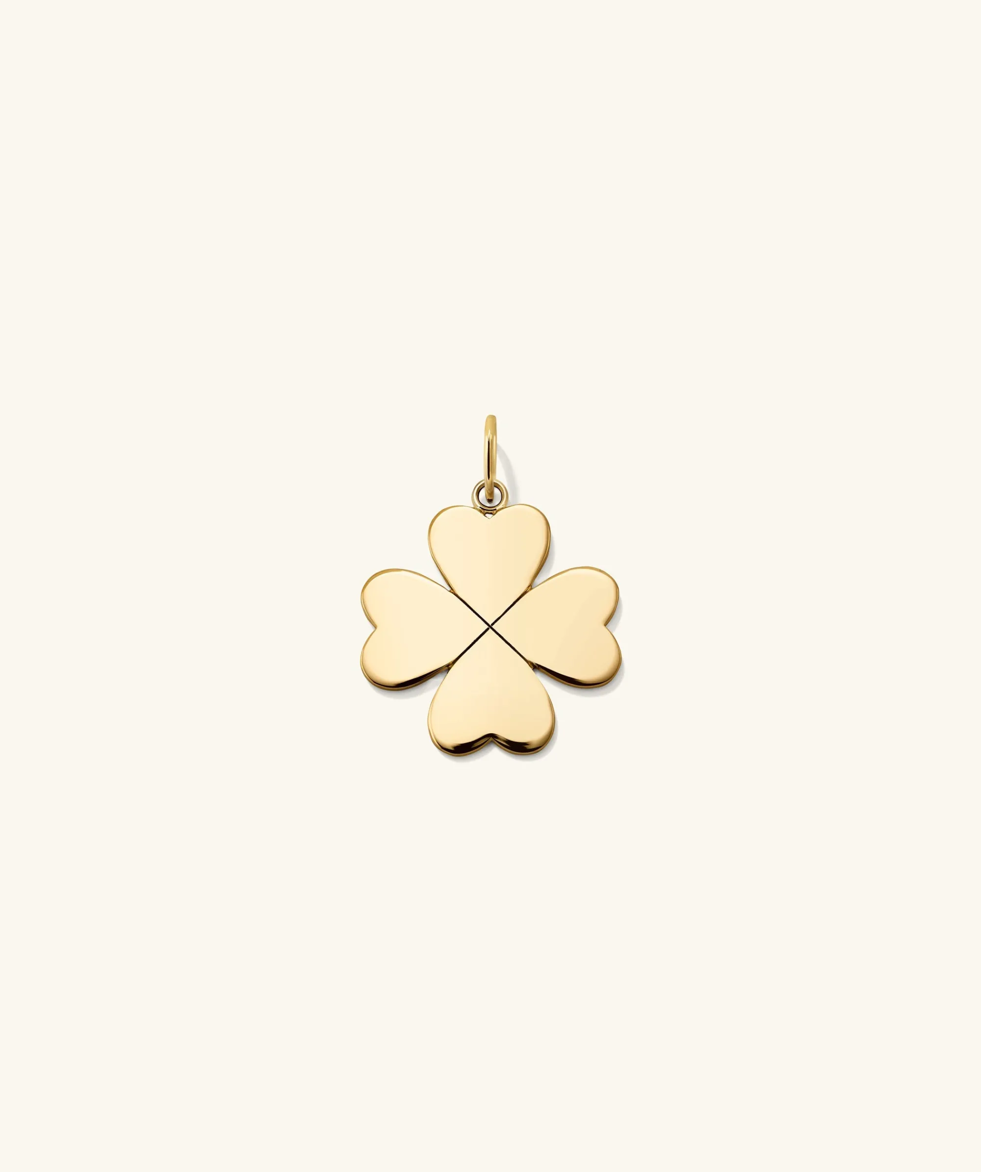 Charms | Charms + Anhänger | Mejuri Flat Clover Charm 14kYellowGold