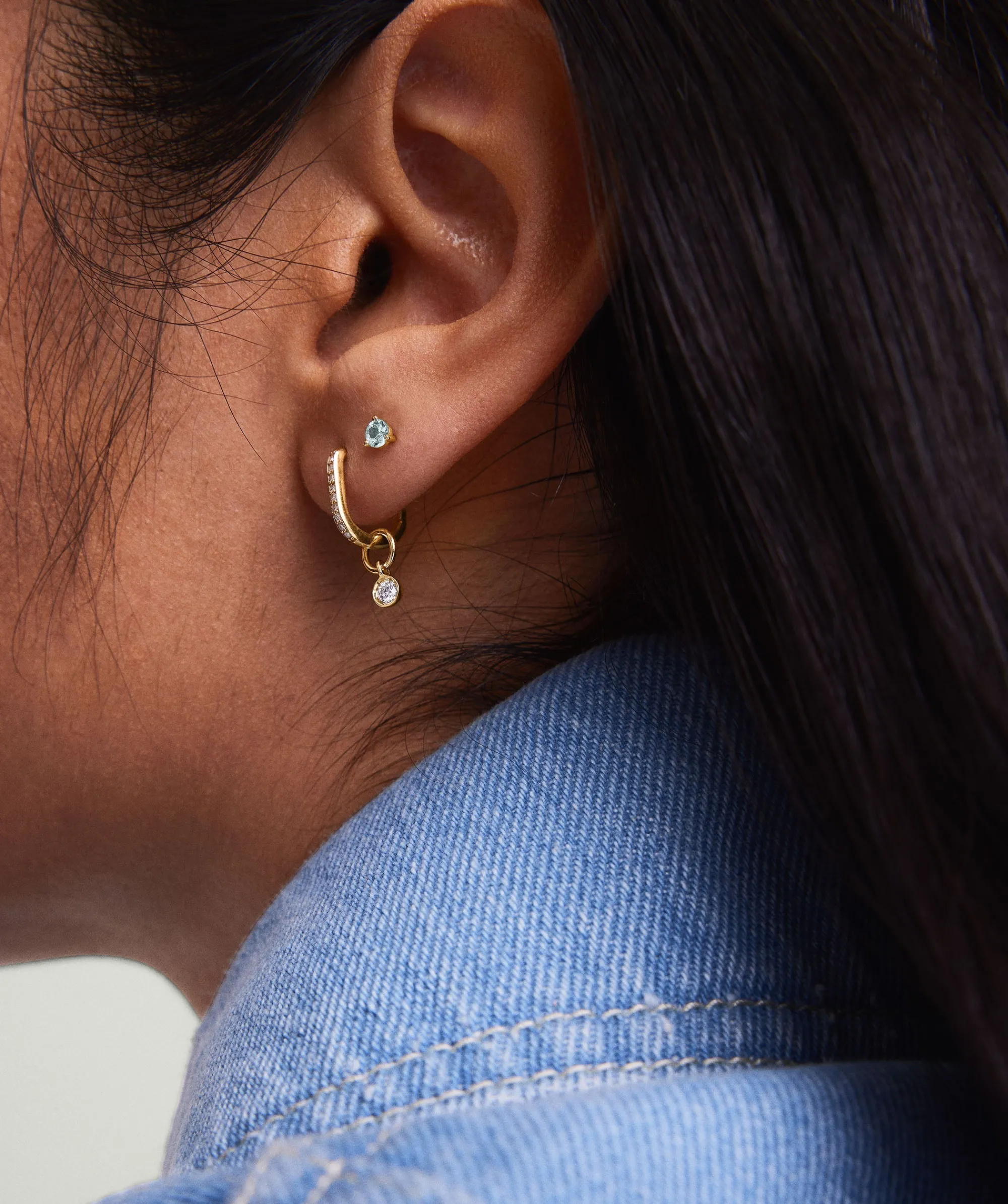 Ohrstecker | Mejuri Gemstone Mini Studs 14kYellowGold