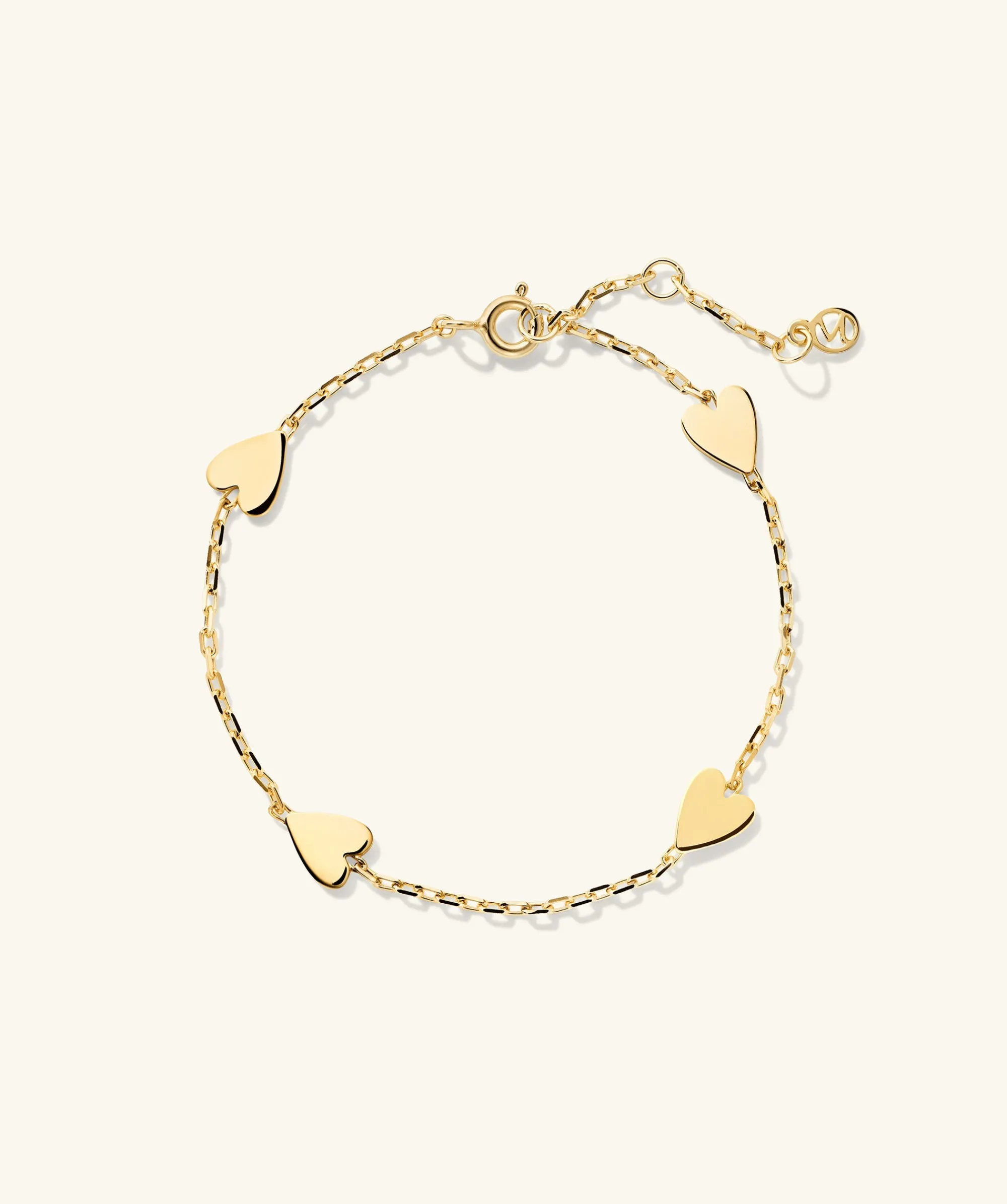 Armbänder | Mejuri Heart Station Bracelet GoldVermeil