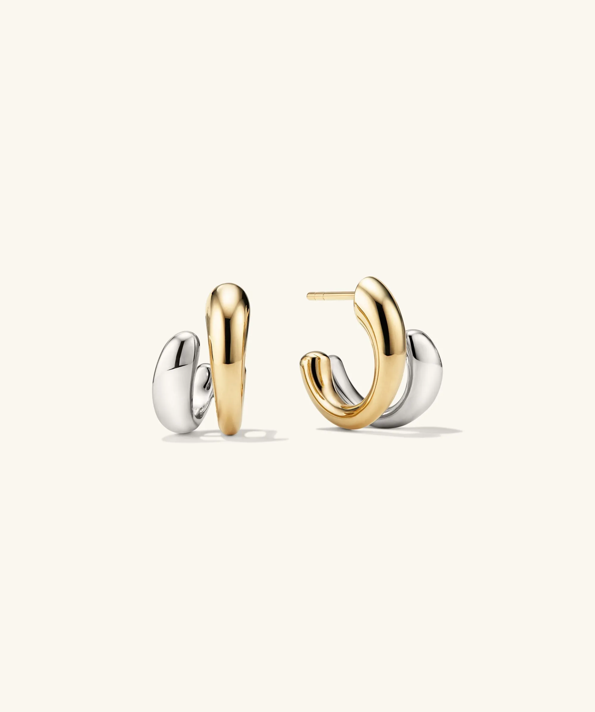 Ohrringe | Creolen | Mejuri Jojo Double Hoops SterlingSilver,GoldVermeil