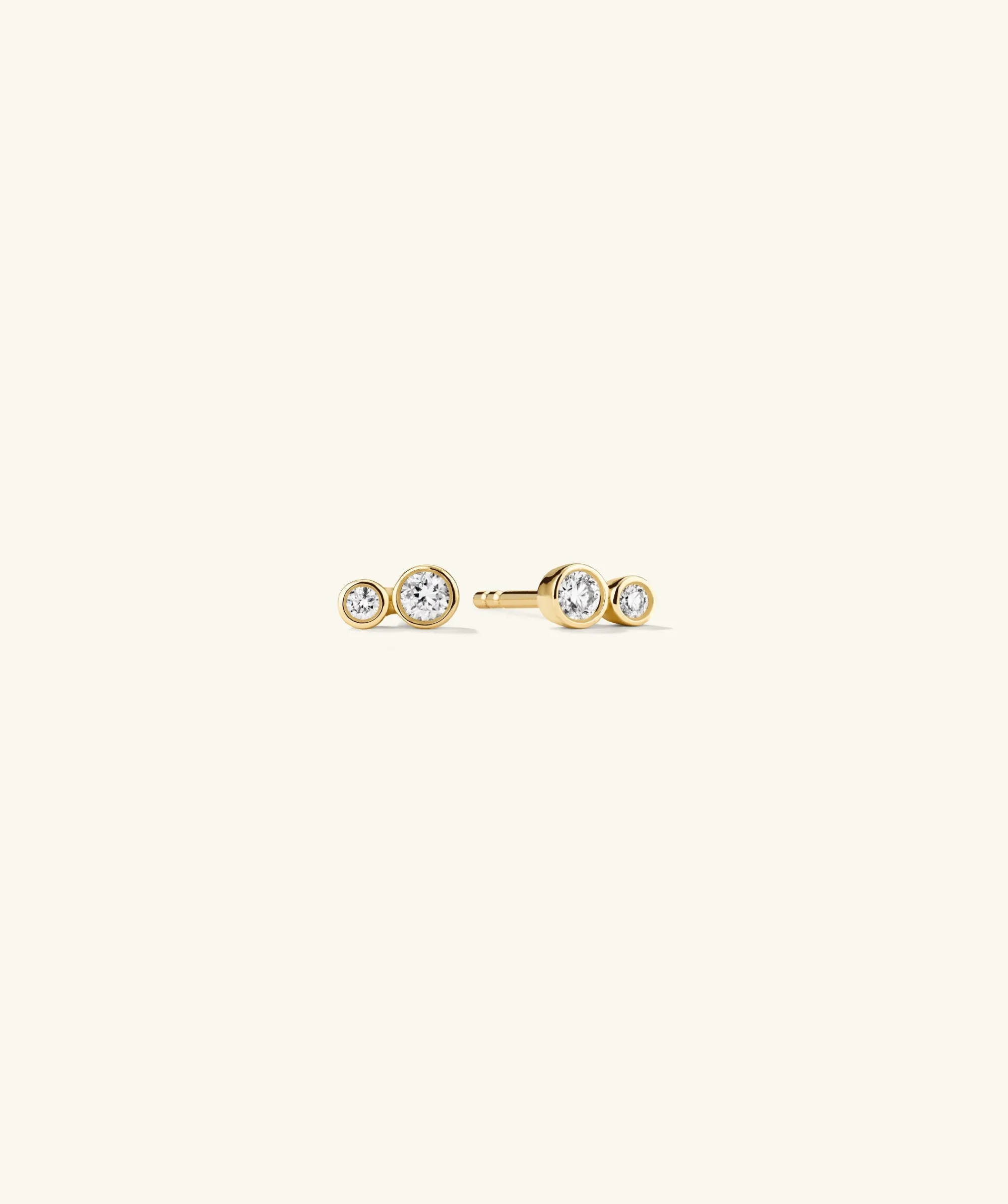 Ohrstecker | Mejuri Lab Grown Diamond Cluster Studs 14kYellowGold