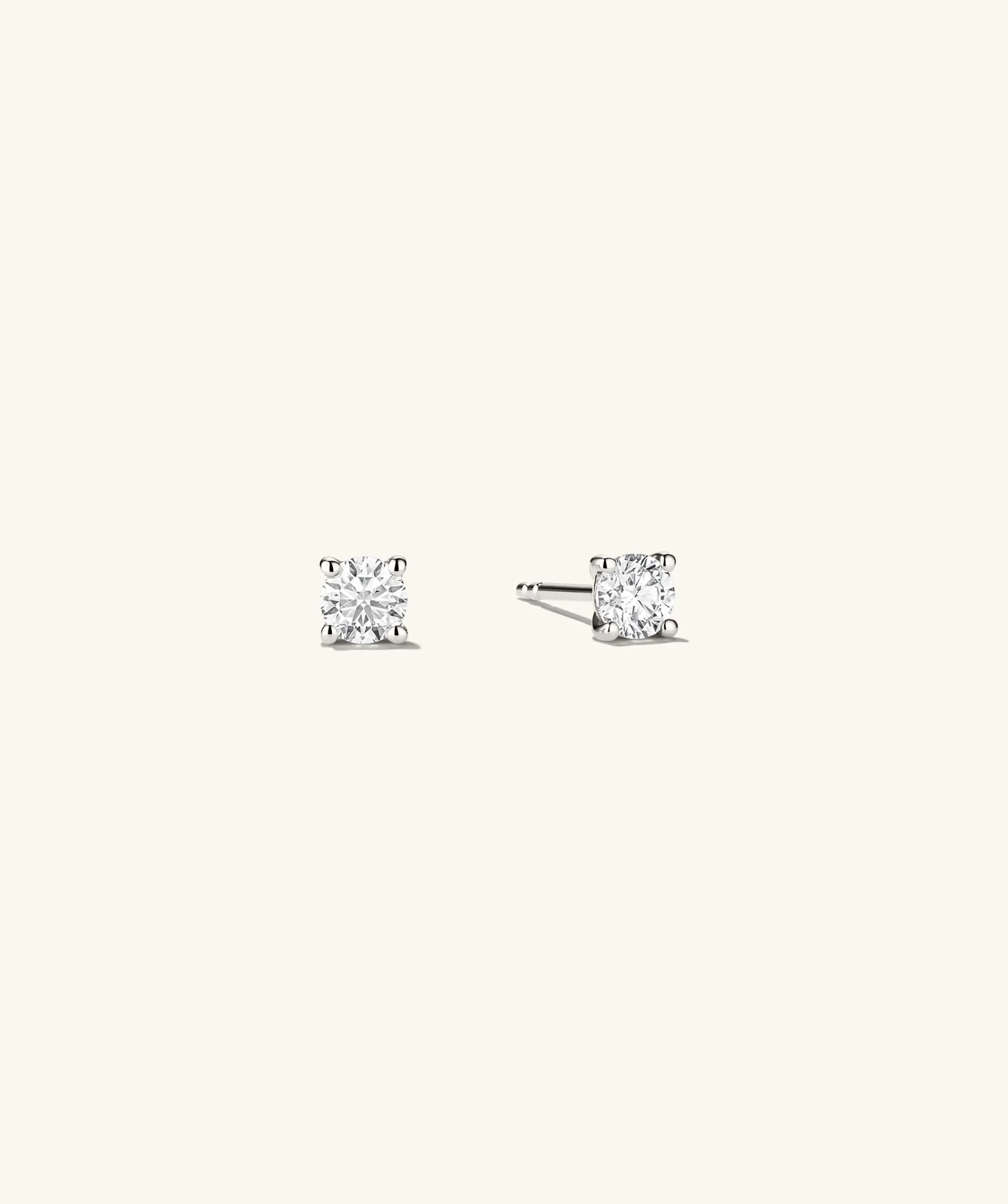 Ohrstecker | Mejuri Large Diamond Studs 14kWhiteGold