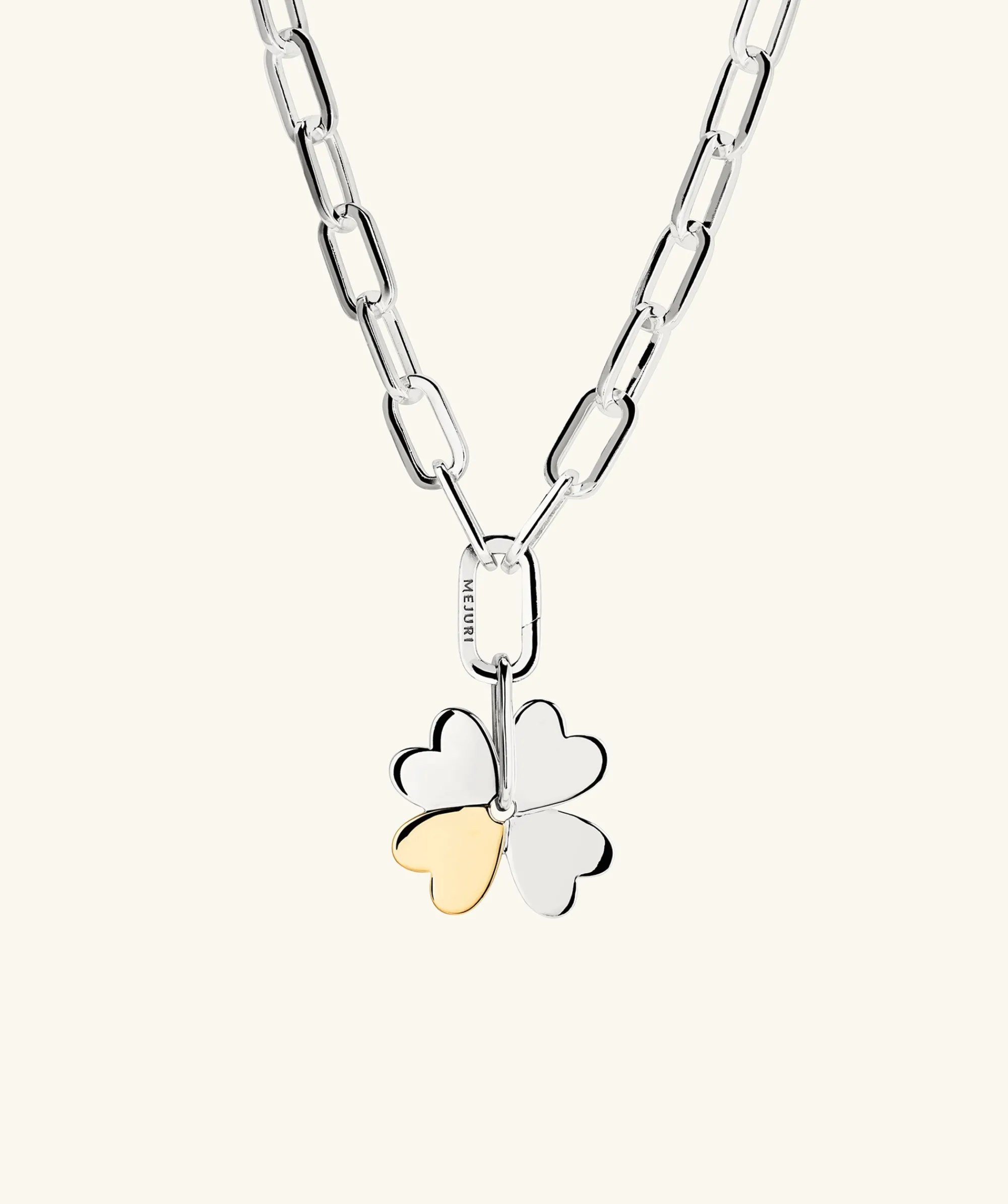 Halsketten | Mejuri x GANNI Clover Charm Necklace SterlingSilver