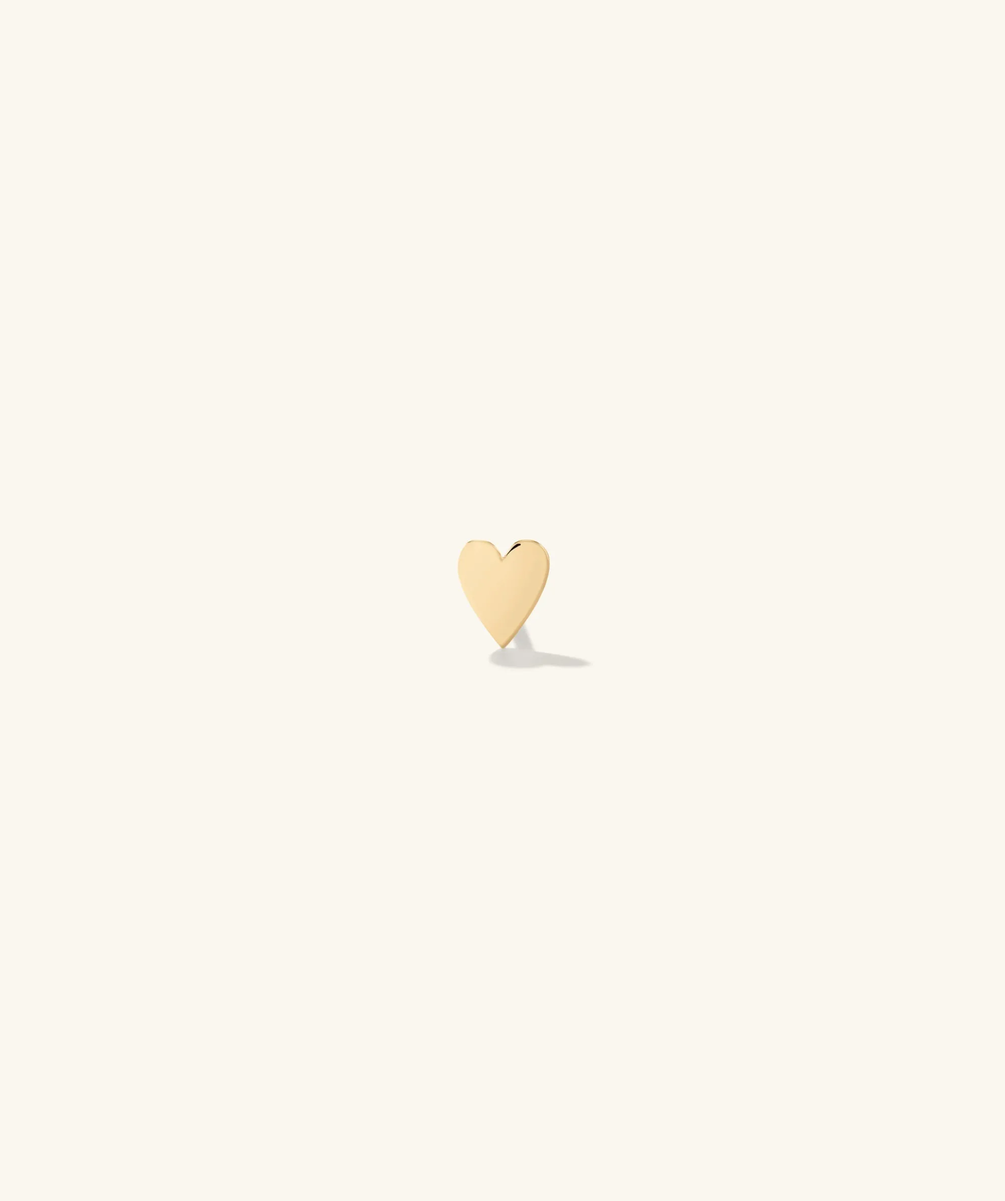 Ohrringe | Ohrstecker | Mejuri Mini Heart Stud 14kYellowGold