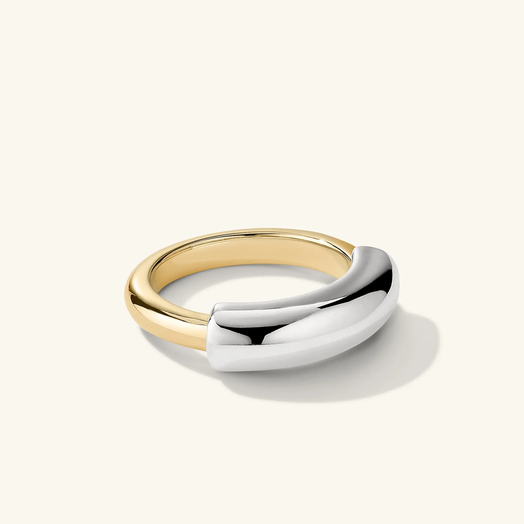 Ringe | Statement-ringe | Mejuri Mixed Tube Ring SterlingSilver,GoldVermeil