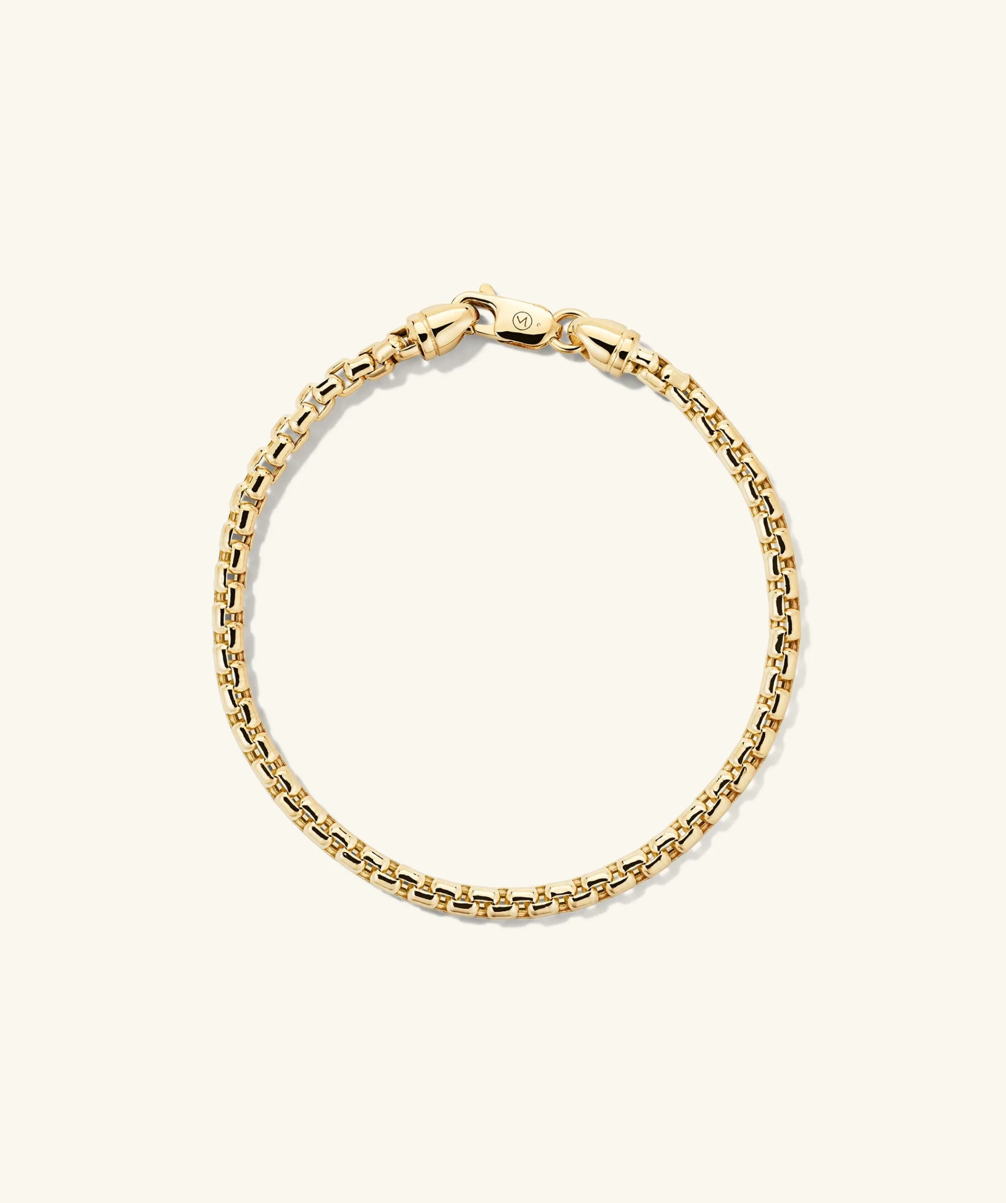 Armbänder | Herren | Mejuri 3mm Round Box Chain Bracelet 14kYellowGold