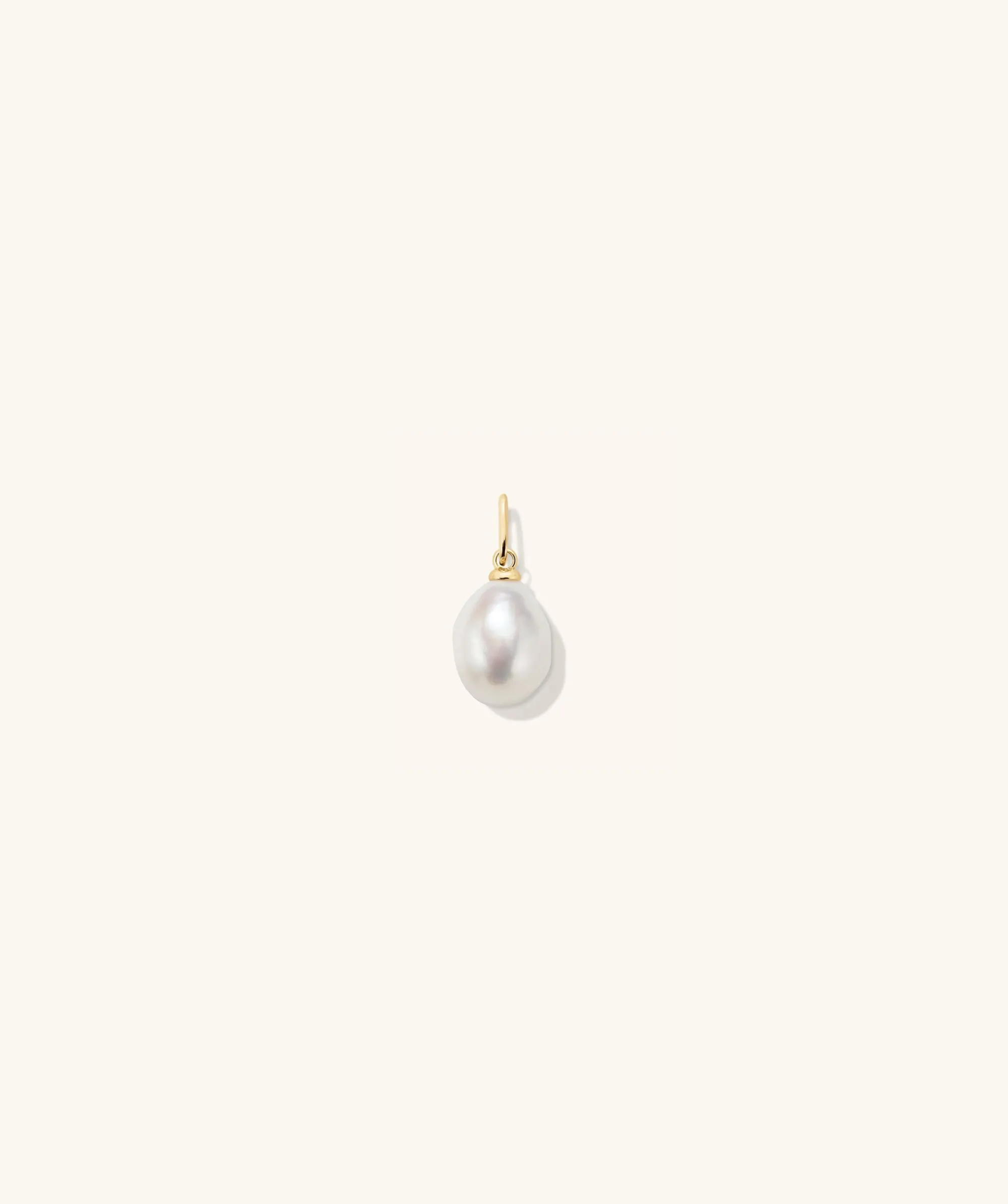 Charms | Charms + Anhänger | Mejuri Organic Pearl Charm 14kYellowGold