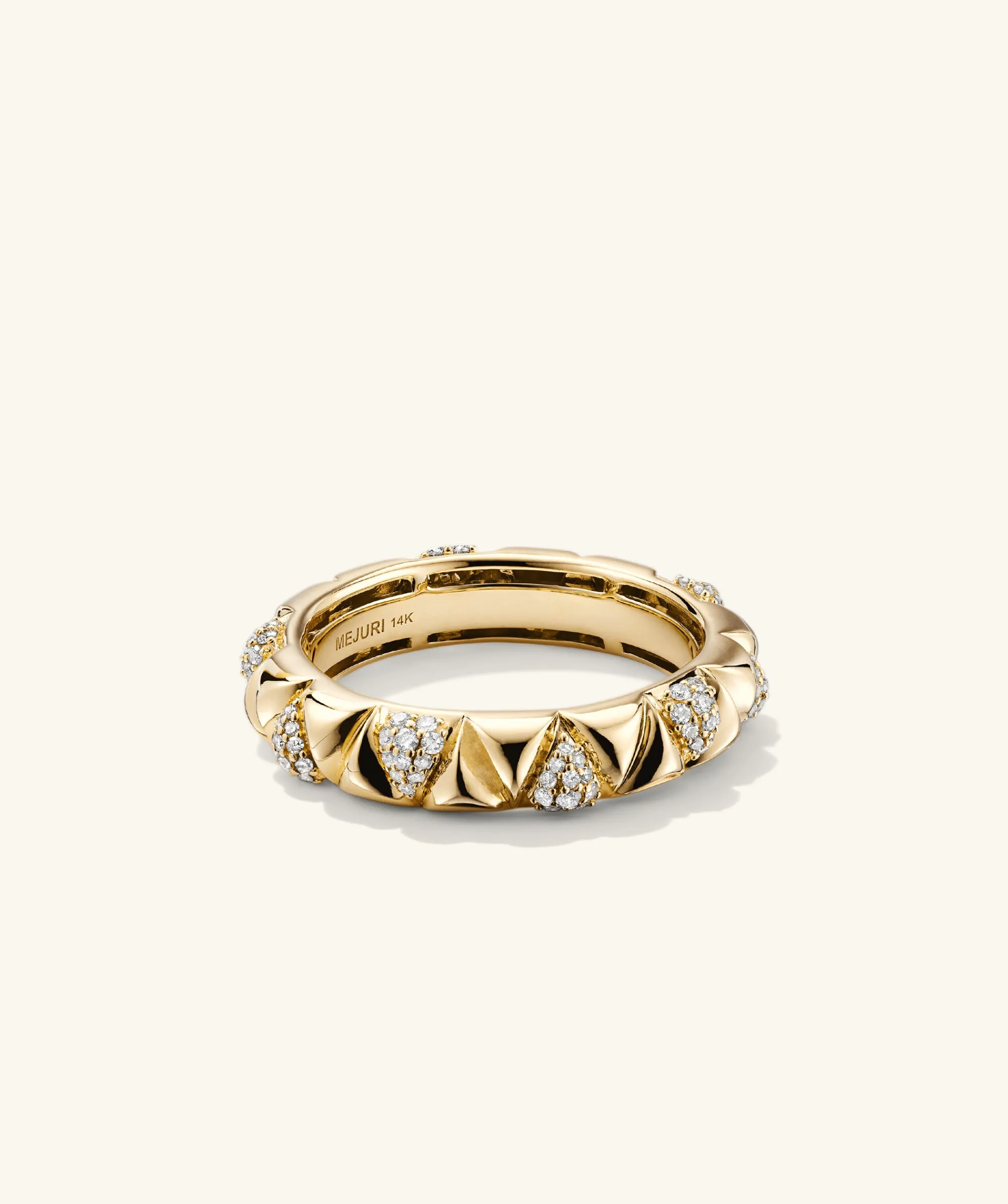 Ringe | Statement-ringe | Mejuri Patra Pavé Diamond Ring 14kYellowGold