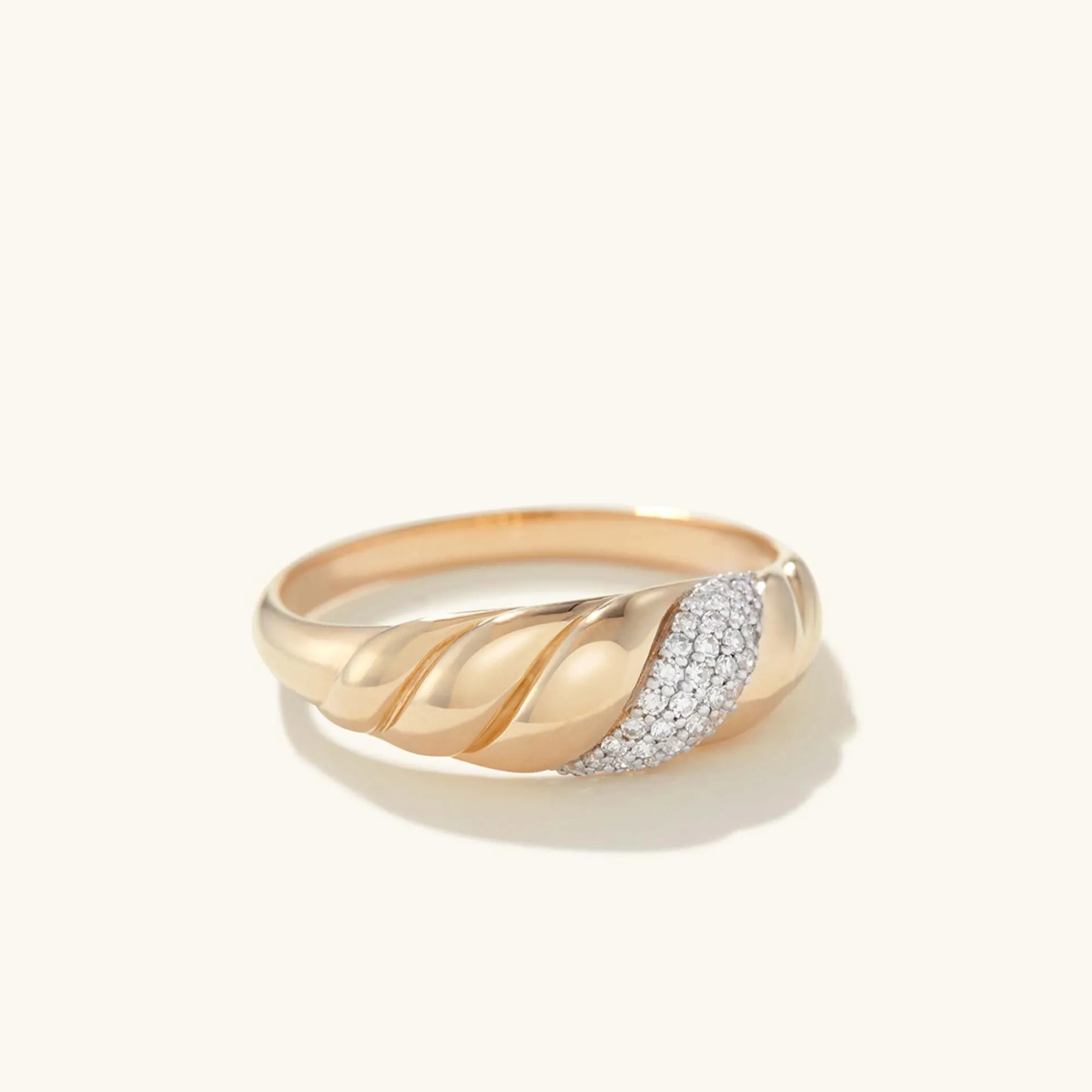 Ringe | Statement-ringe | Mejuri Pavé Diamond Croissant Dôme Ring