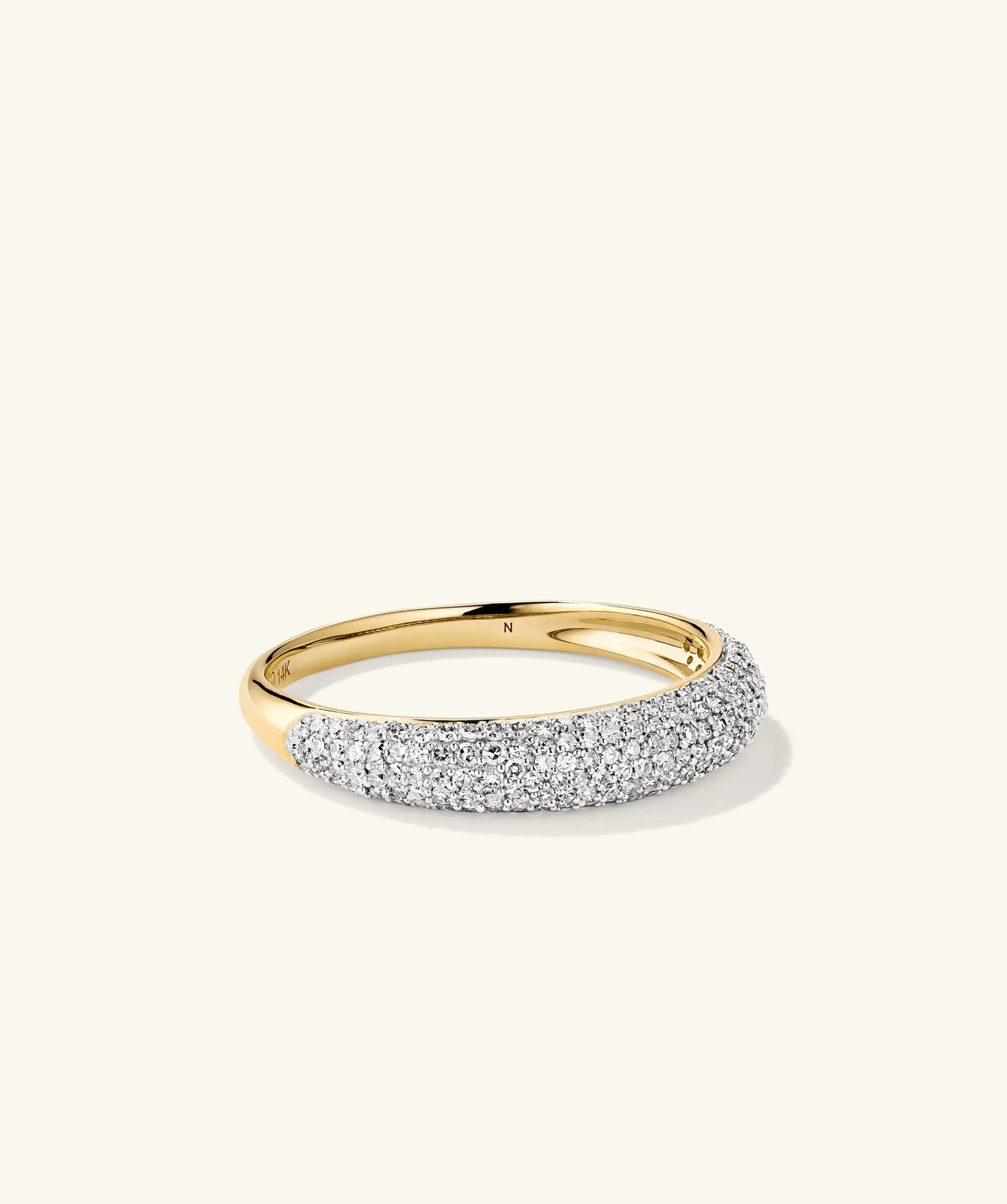 Ringe | Statement-ringe | Mejuri Pavé Diamond Thin Dôme Ring