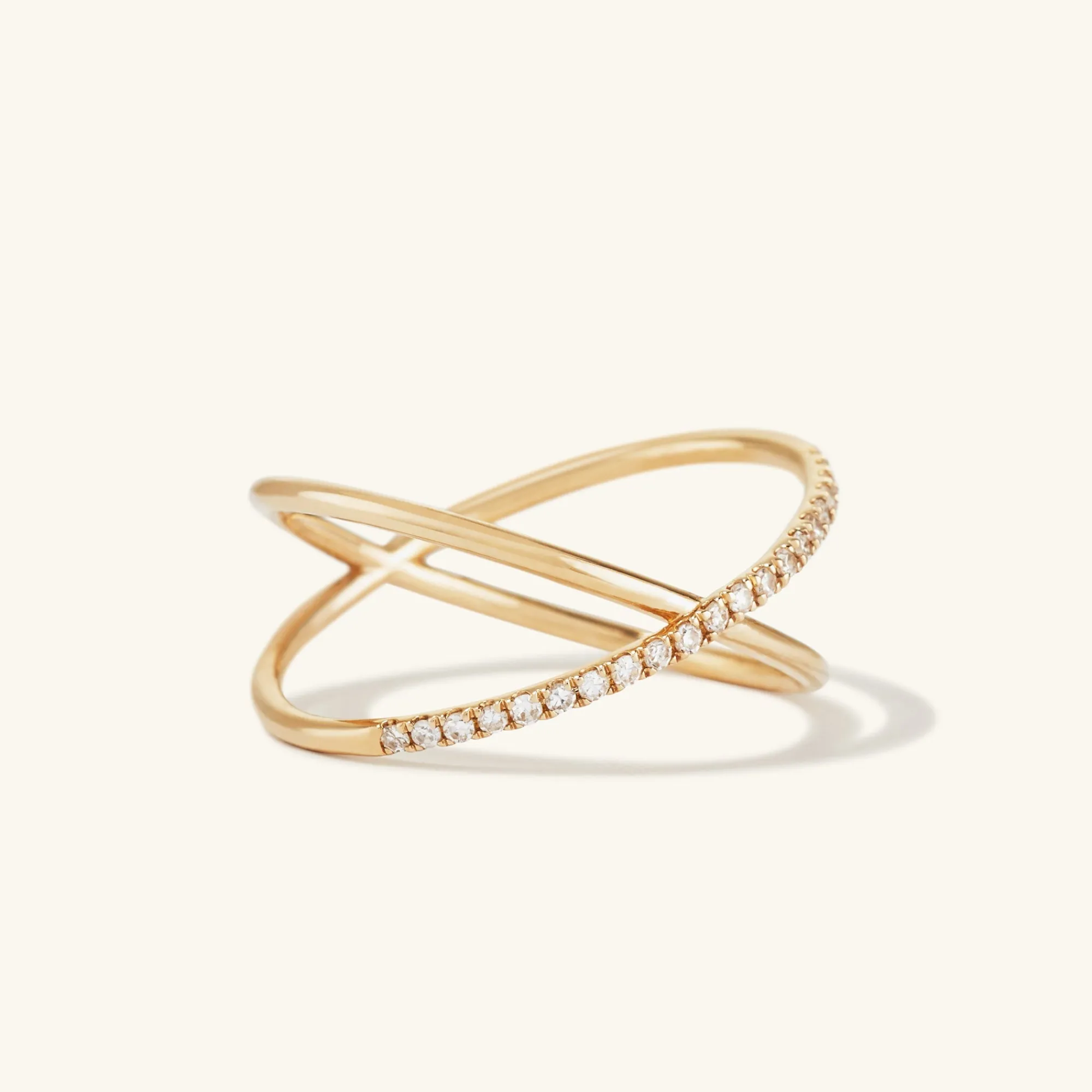 Ringe | Statement-ringe | Mejuri Pavé Diamond X Ring