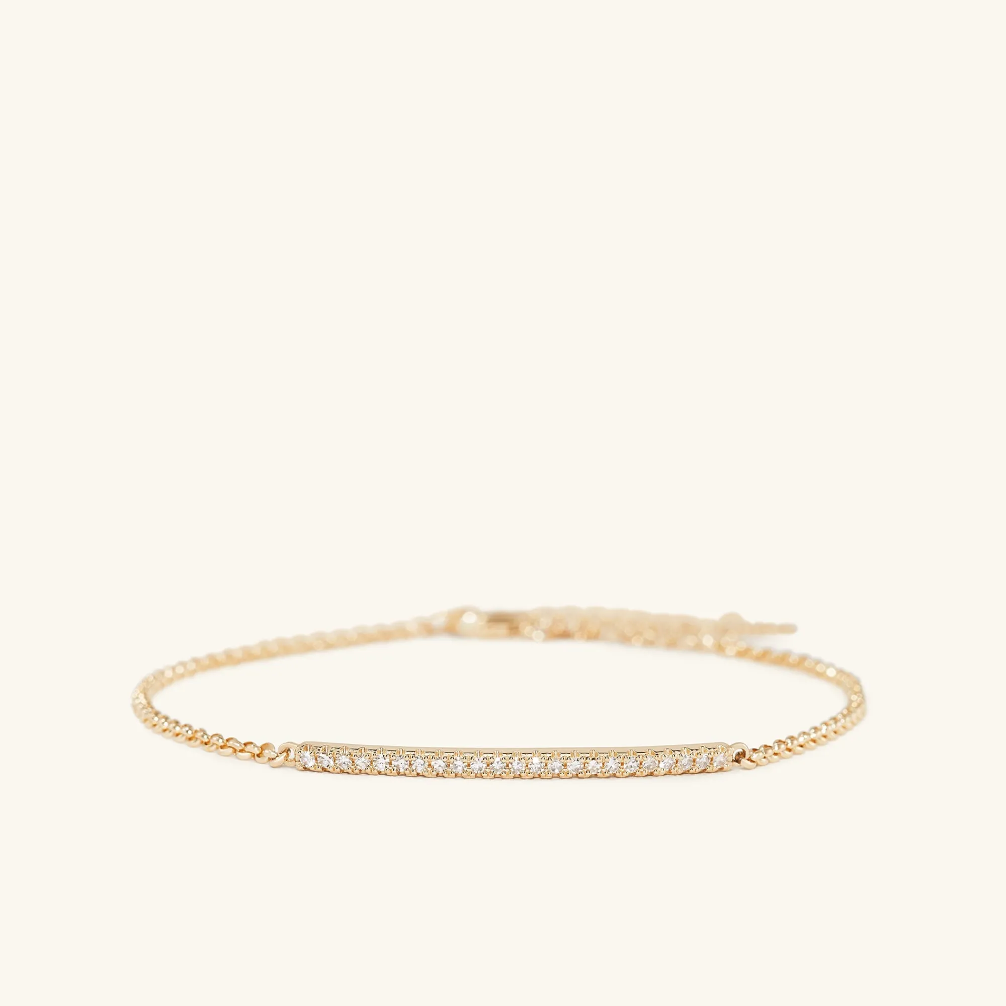 Armbänder | Mejuri Pave Diamond Bar Bracelet