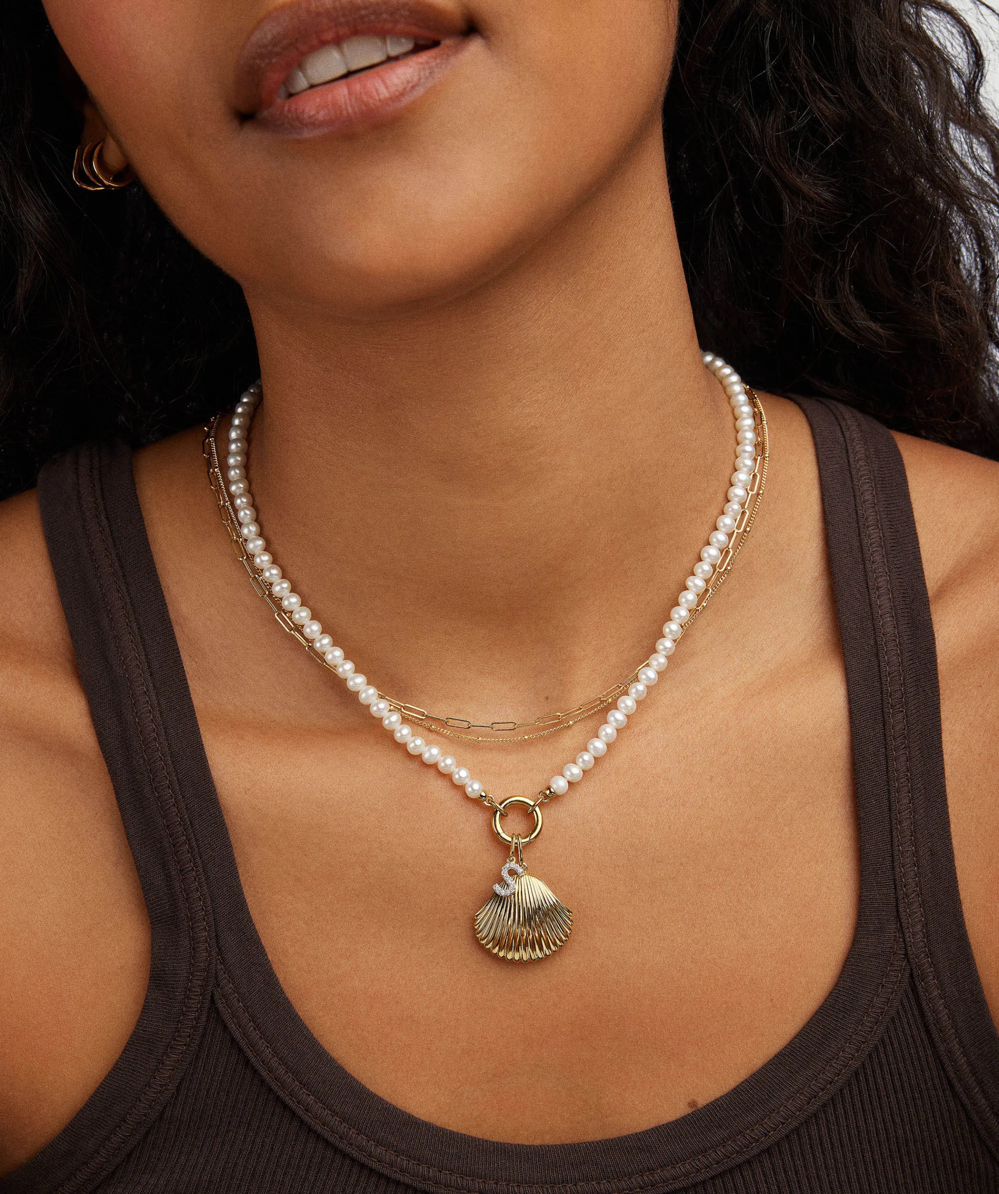 Halsketten | Mejuri Pearl Charm Necklace