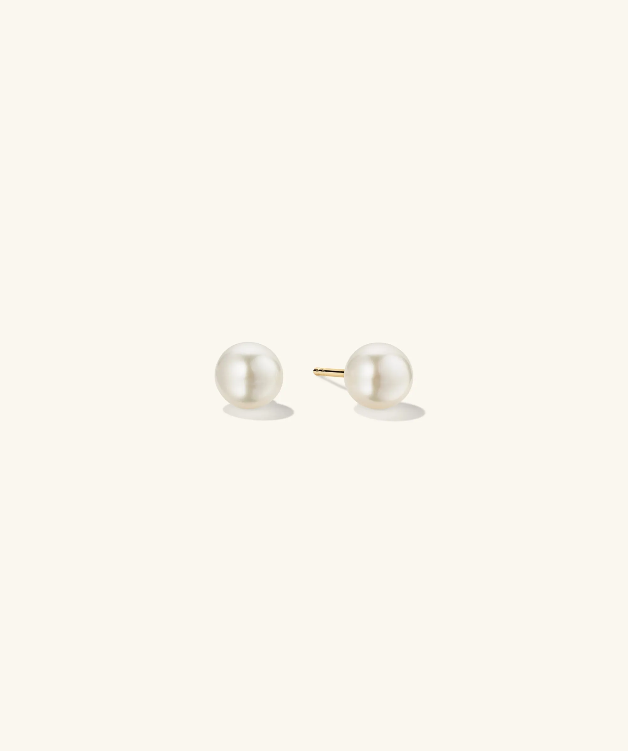 Ohrringe | Ohrstecker | Mejuri Pearl Oversized Studs GoldVermeil