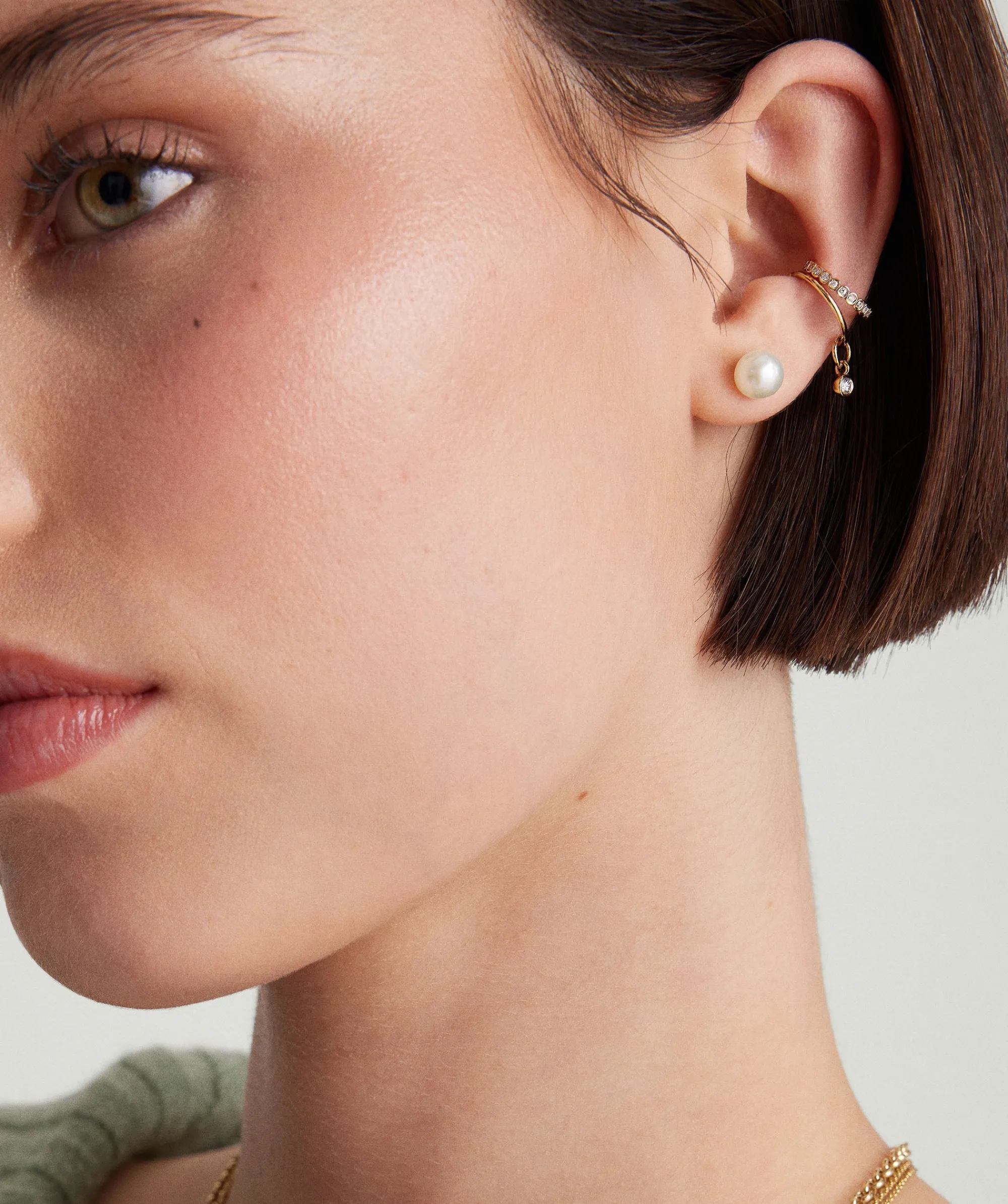 Ohrringe | Ohrstecker | Mejuri Pearl Oversized Studs GoldVermeil