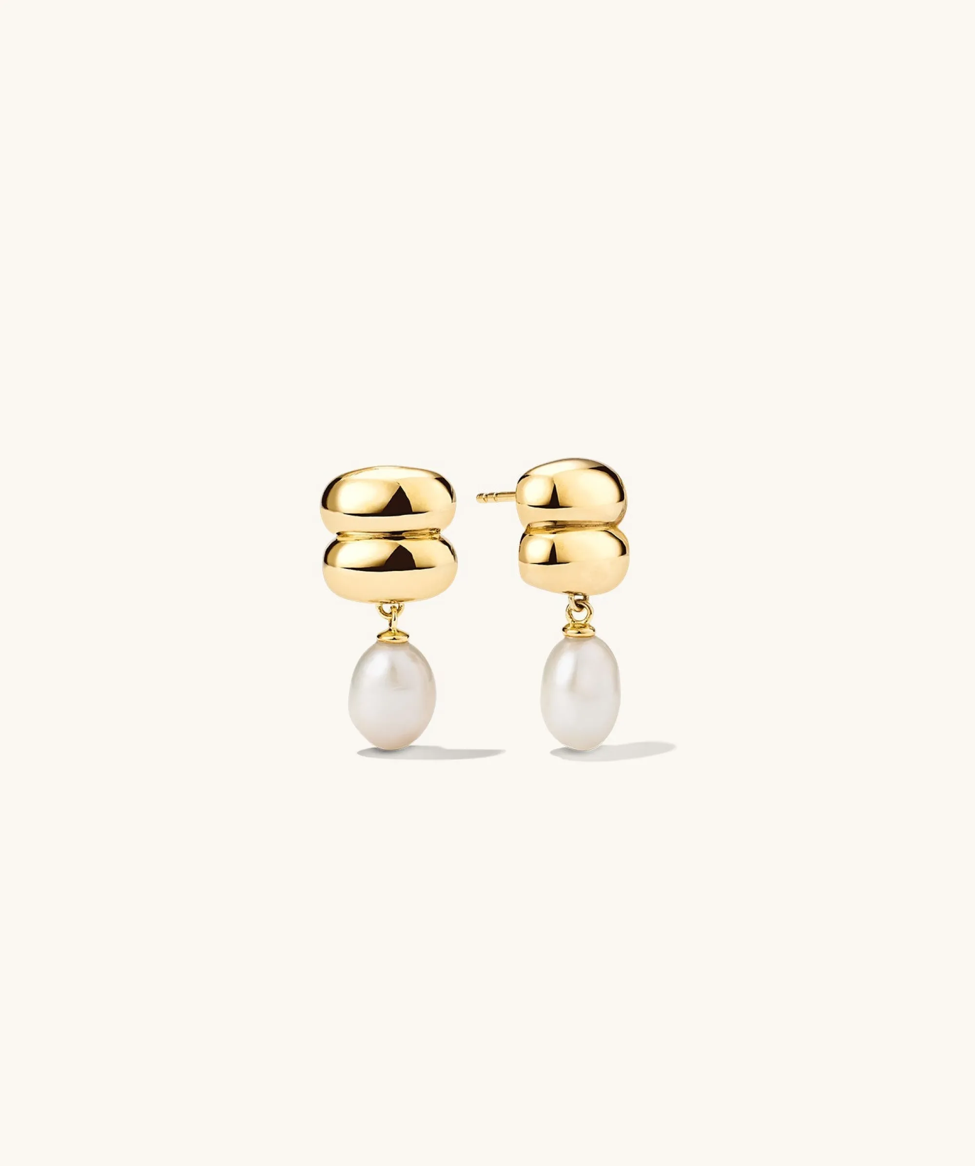 Ohrringe | Ohrhänger | Mejuri Puffy Charlotte Pearl Drop Earring GoldVermeil