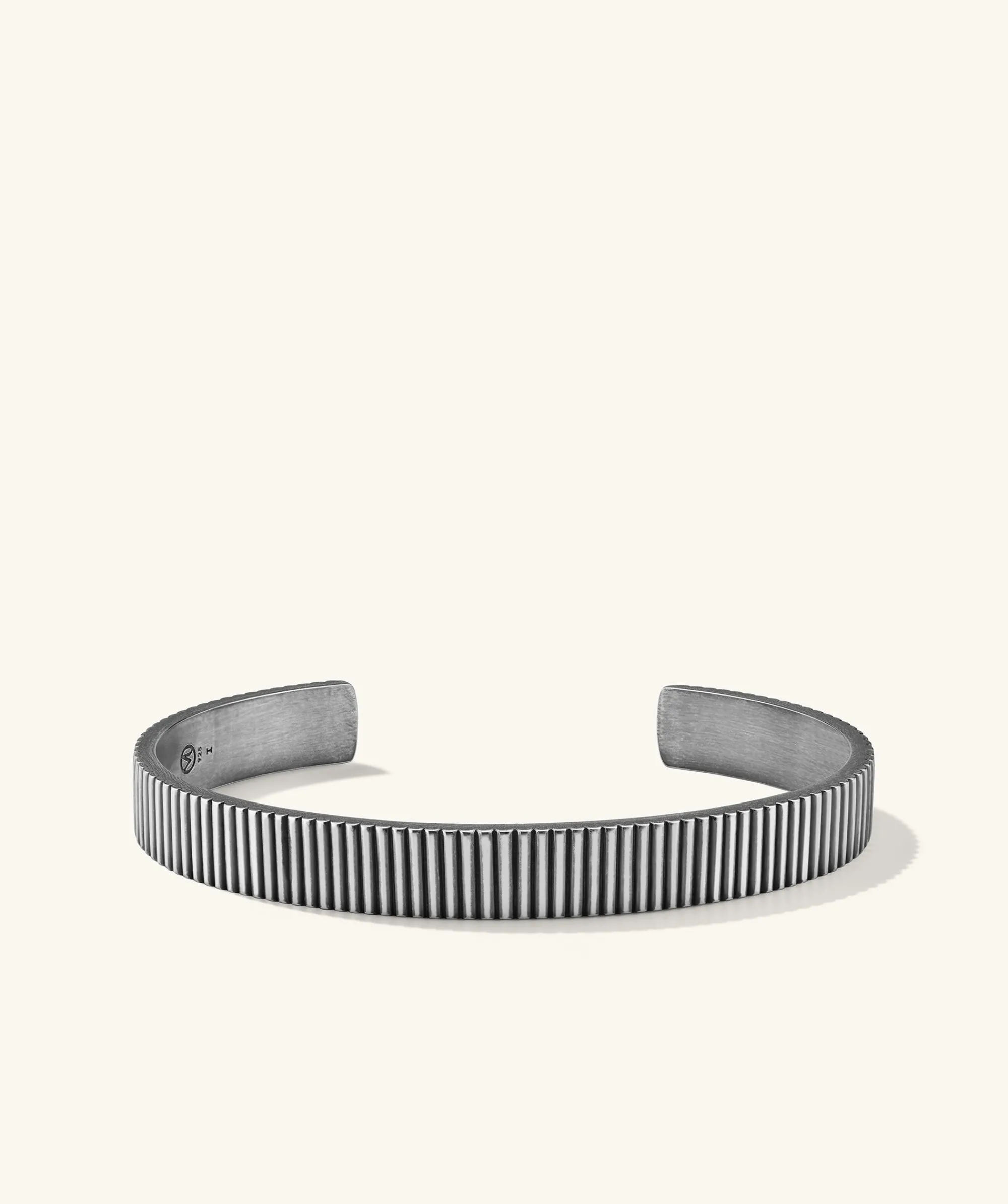 Armbänder | Herren | Mejuri Ribbed Cuff OxidizedSterlingSilver