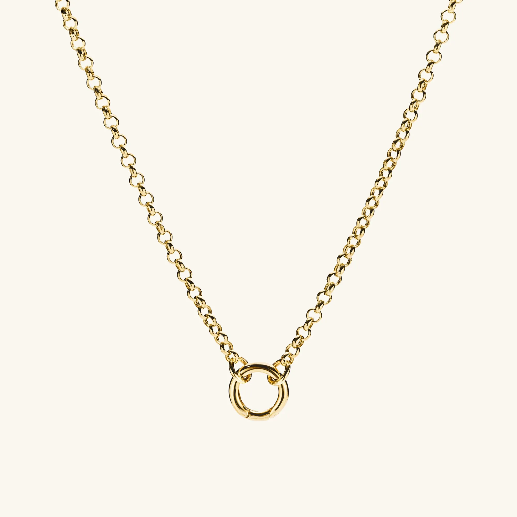 Halsketten | Gliederhalsketten | Mejuri Rolo Chain Charm Necklace 14kYellowGold