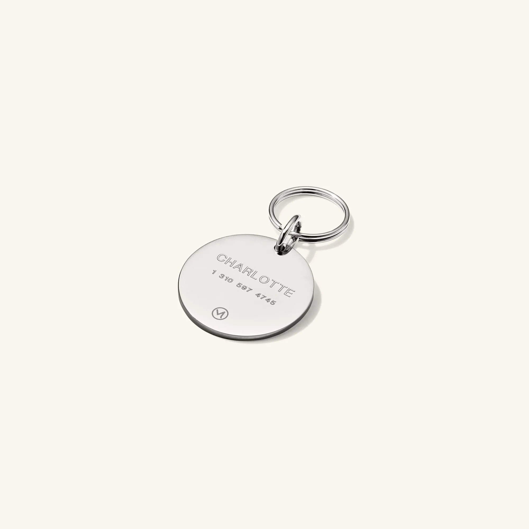 Lifestyle | Mejuri Round Heart Pet Tag StainlessSteel,BlackEnamel
