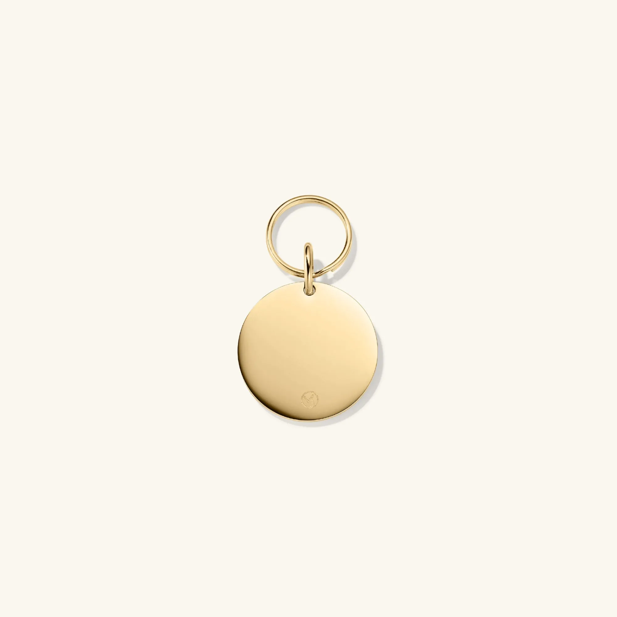 Lifestyle | Mejuri Round Heart Pet Tag 24kGoldPlatedStainlessSteel,BlackEnamel