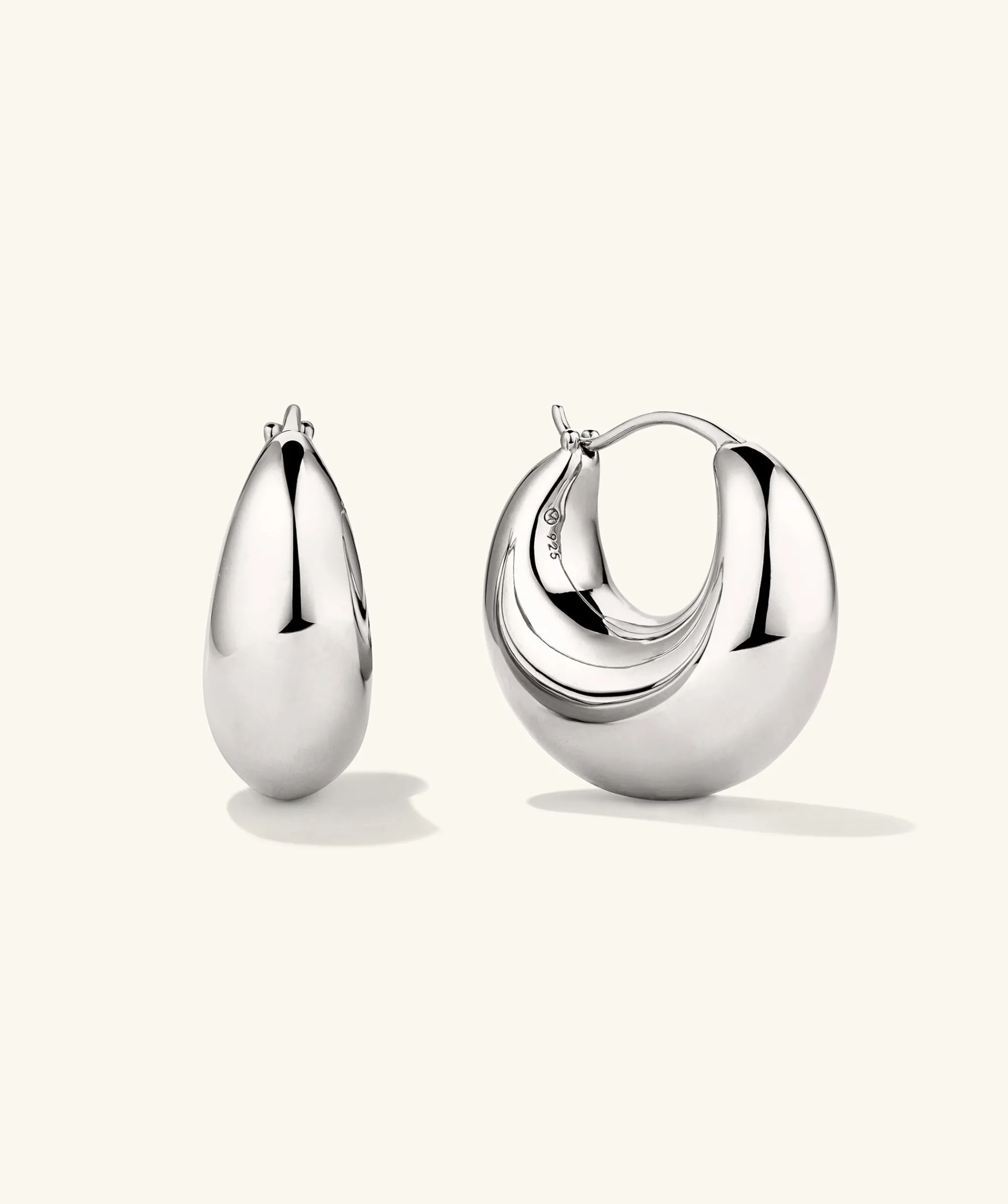 Ohrringe | Creolen | Mejuri Sculptural Hoops SterlingSilver