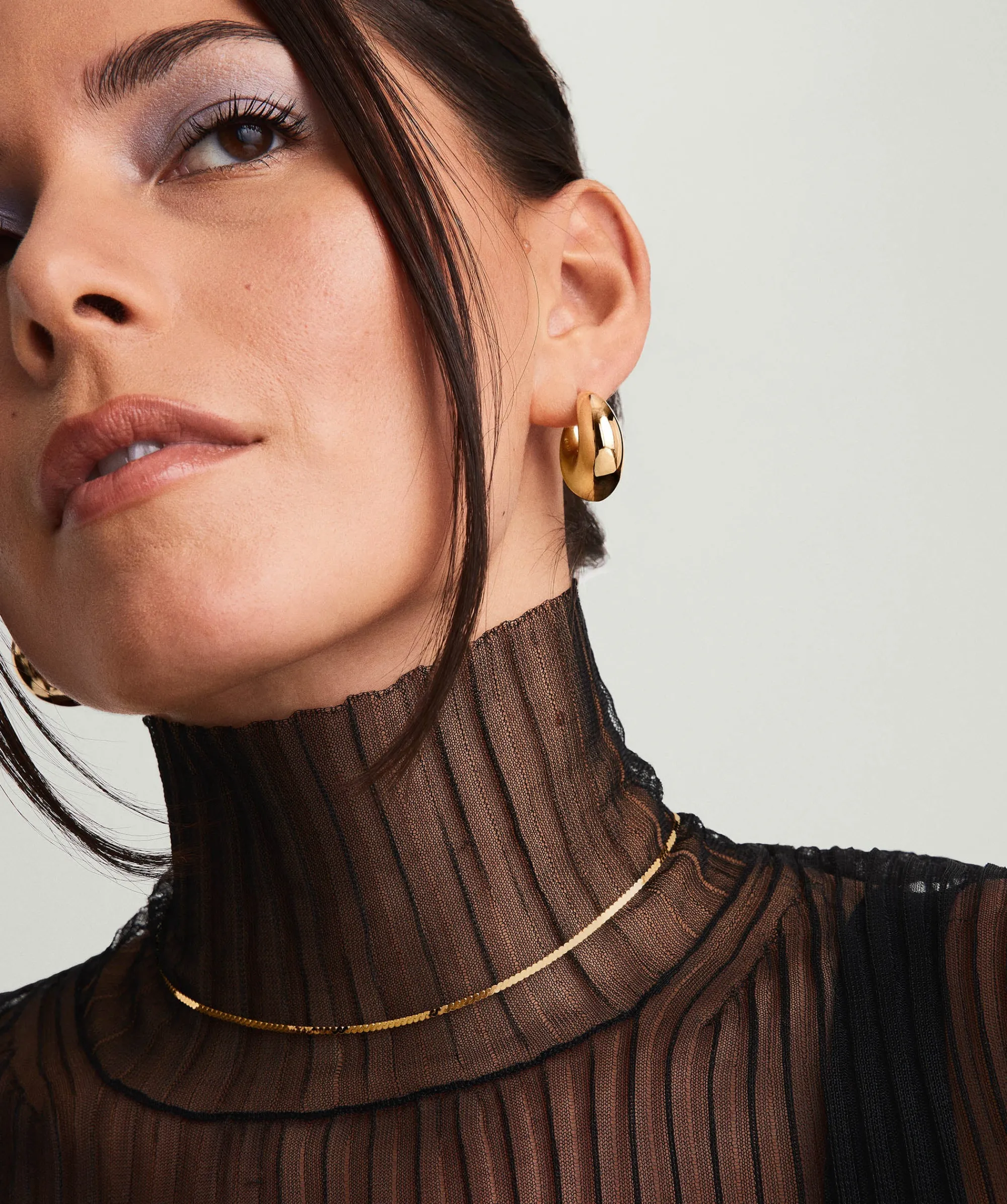 Ohrringe | Creolen | Mejuri Sculptural Hoops GoldVermeil