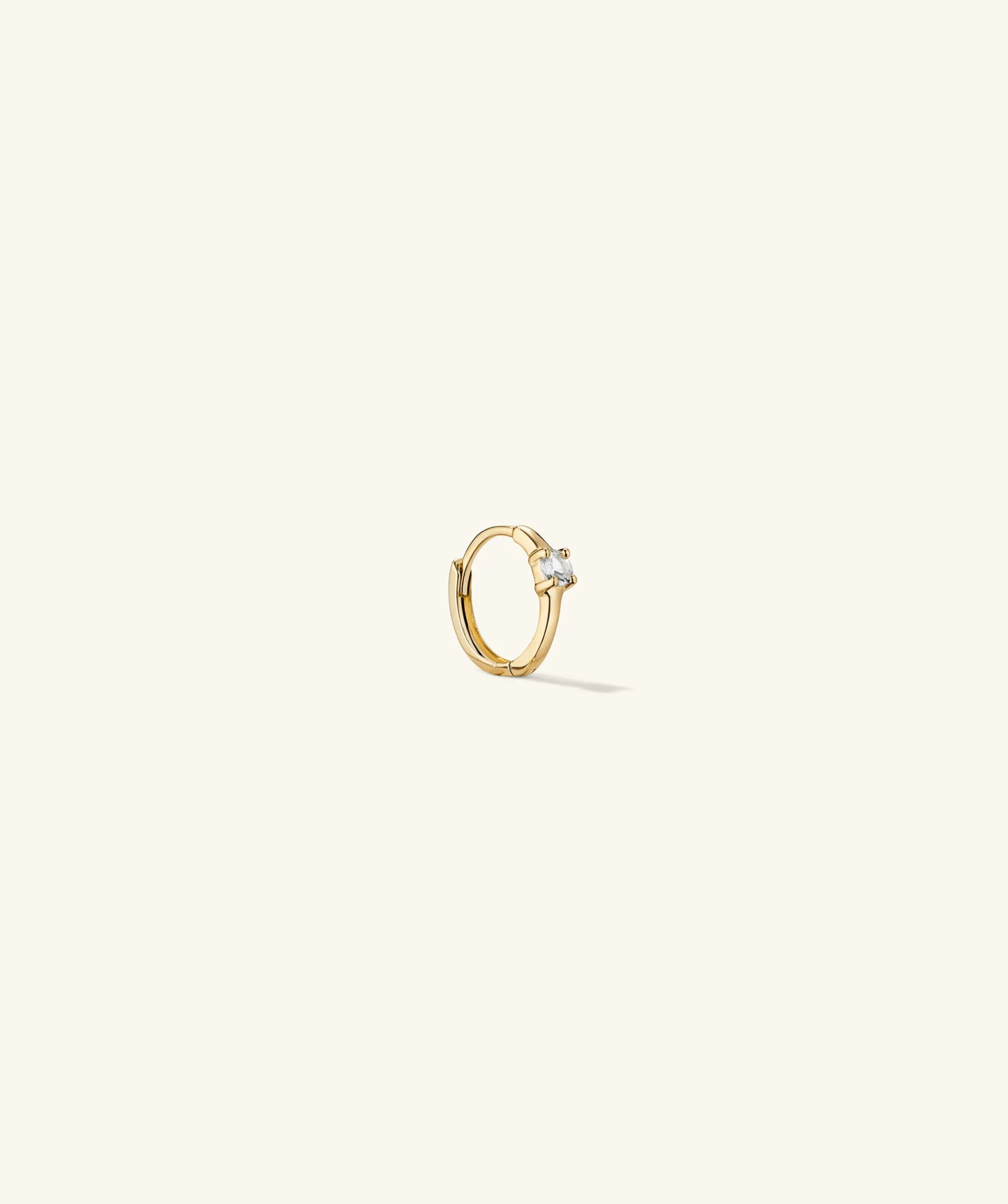 Creolen | Cartilage + Helix | Mejuri Single Colored Mini Hoop 14kYellowGold