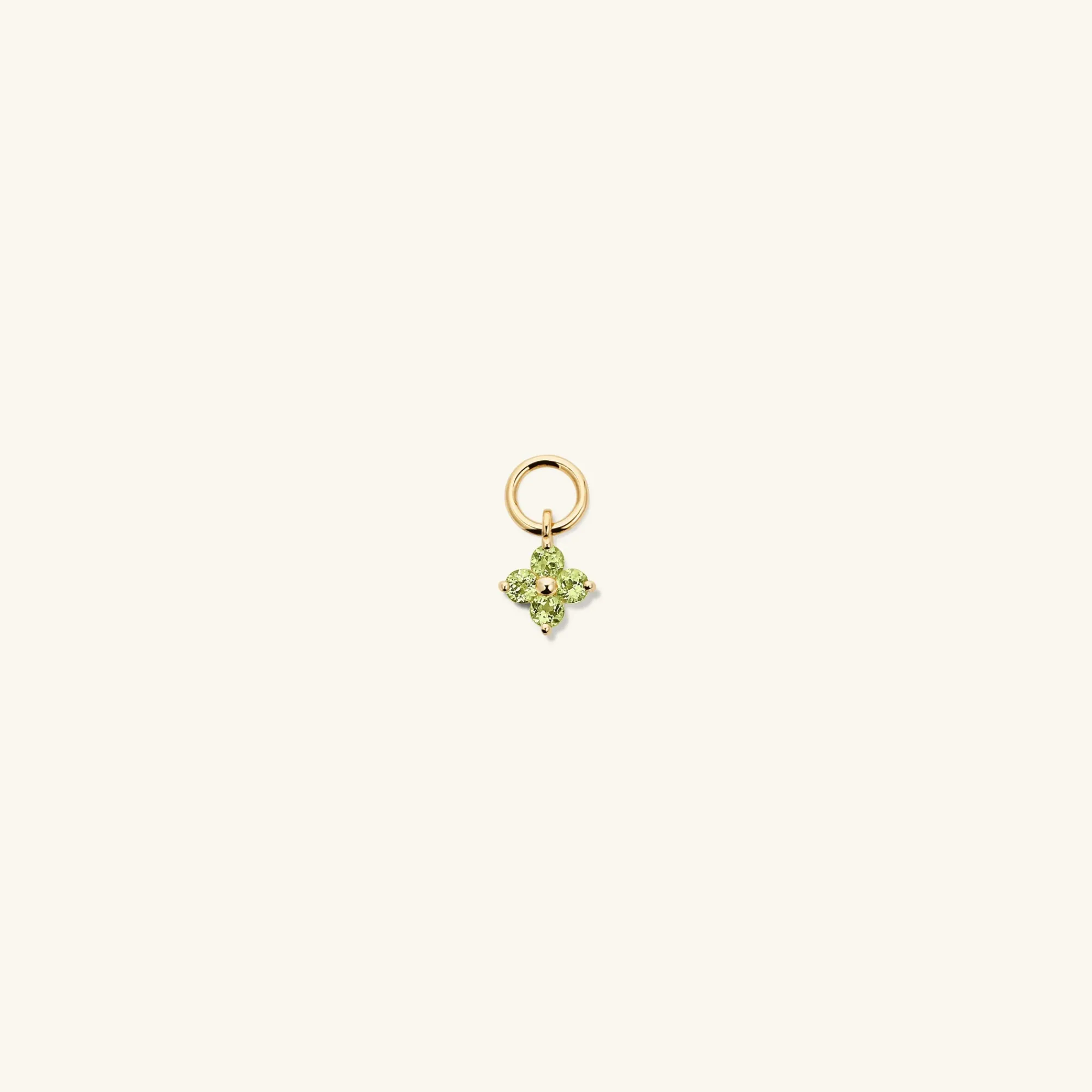 Ohrringe | Creolenanhänger | Mejuri Single Gemstone Cluster Hoop Charm 14kYellowGold