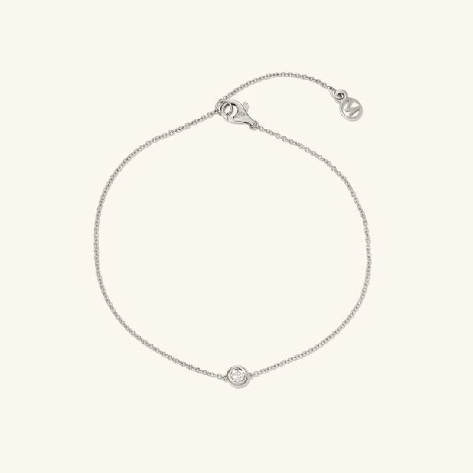 Armbänder | Mejuri Solo Diamond Bracelet 14kWhiteGold