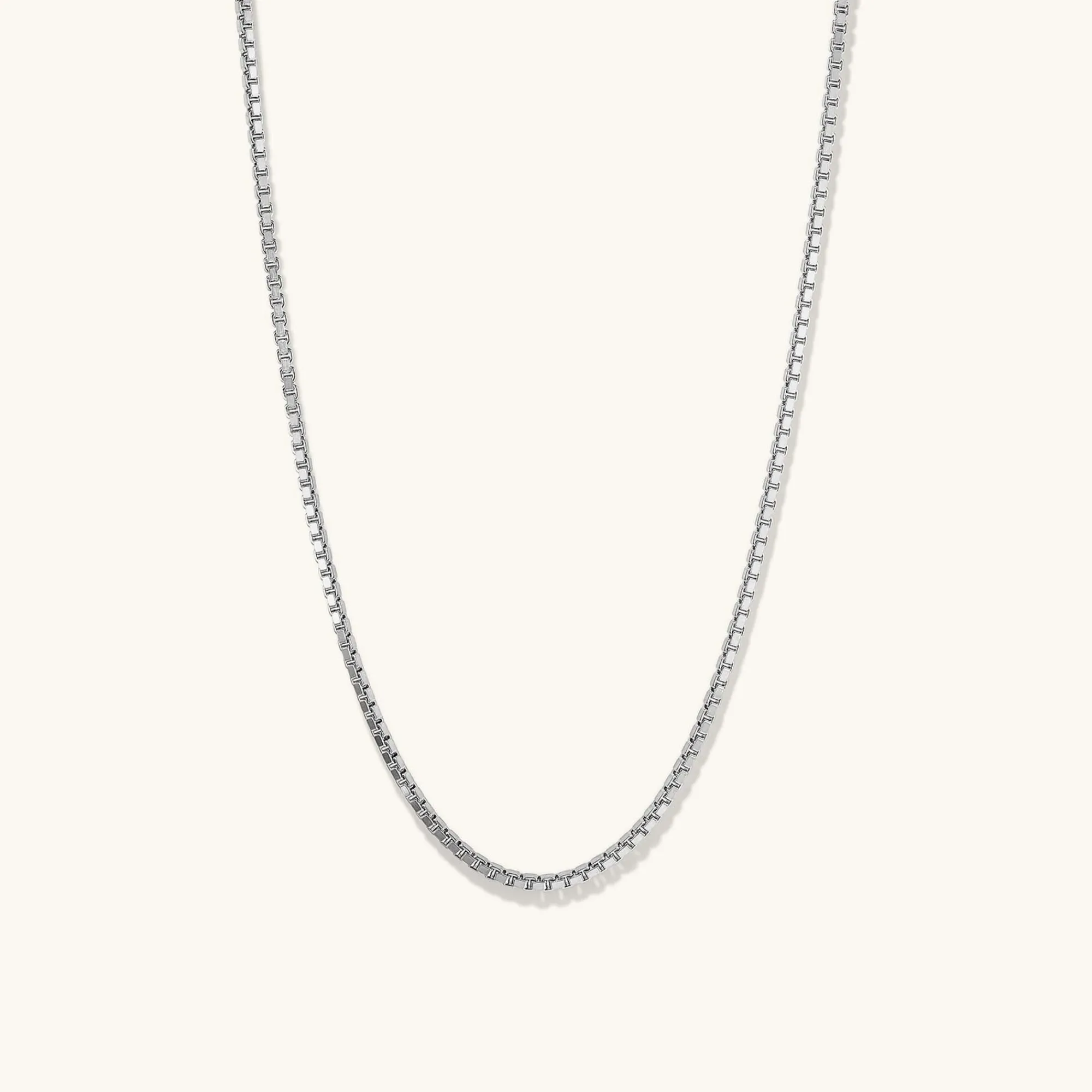 Halsketten | Herren | Mejuri Square Box Chain Necklace SterlingSilver