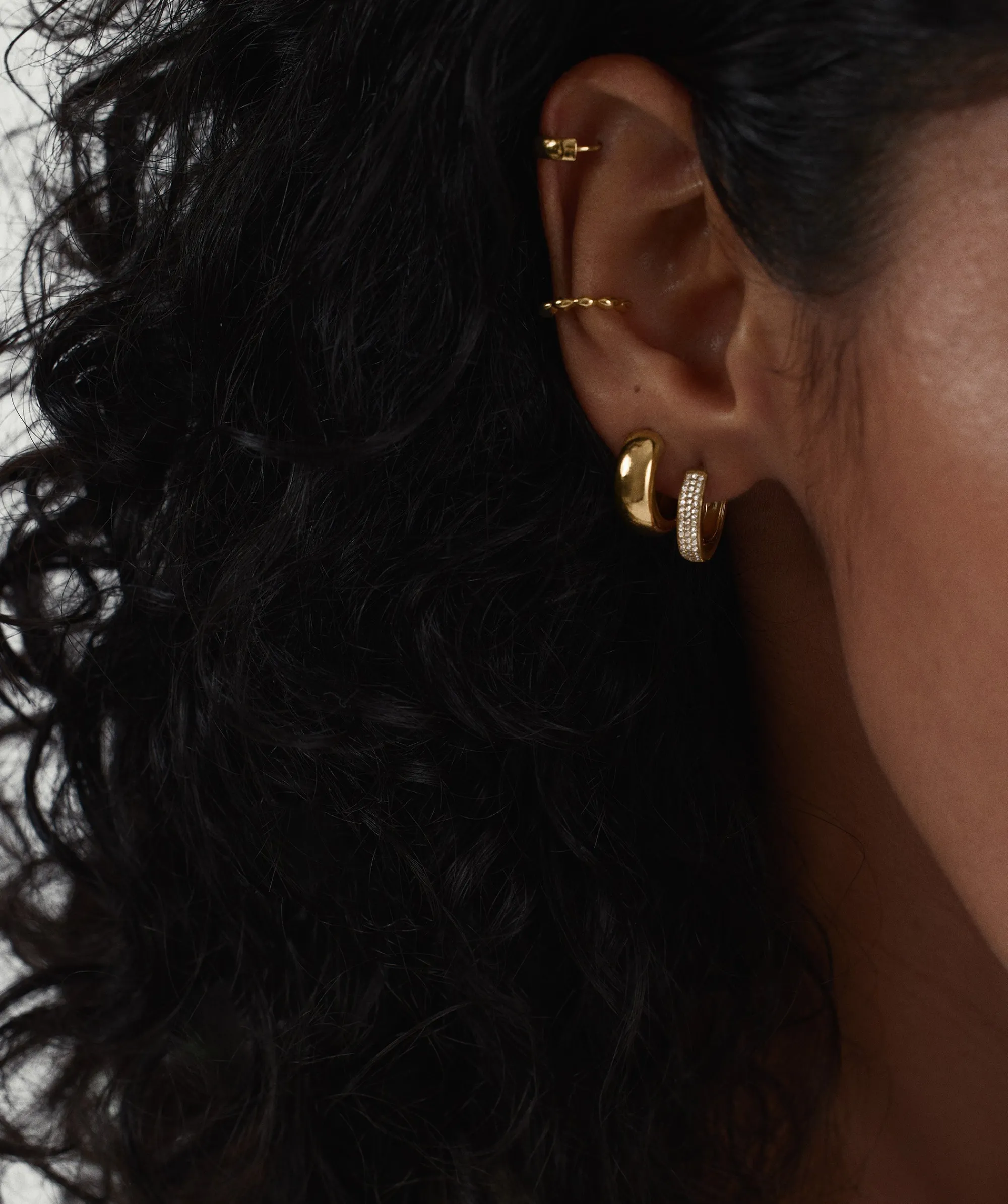 Ohrringe | Ear Cuffs | Mejuri Textured Cuff 14kYellowGold