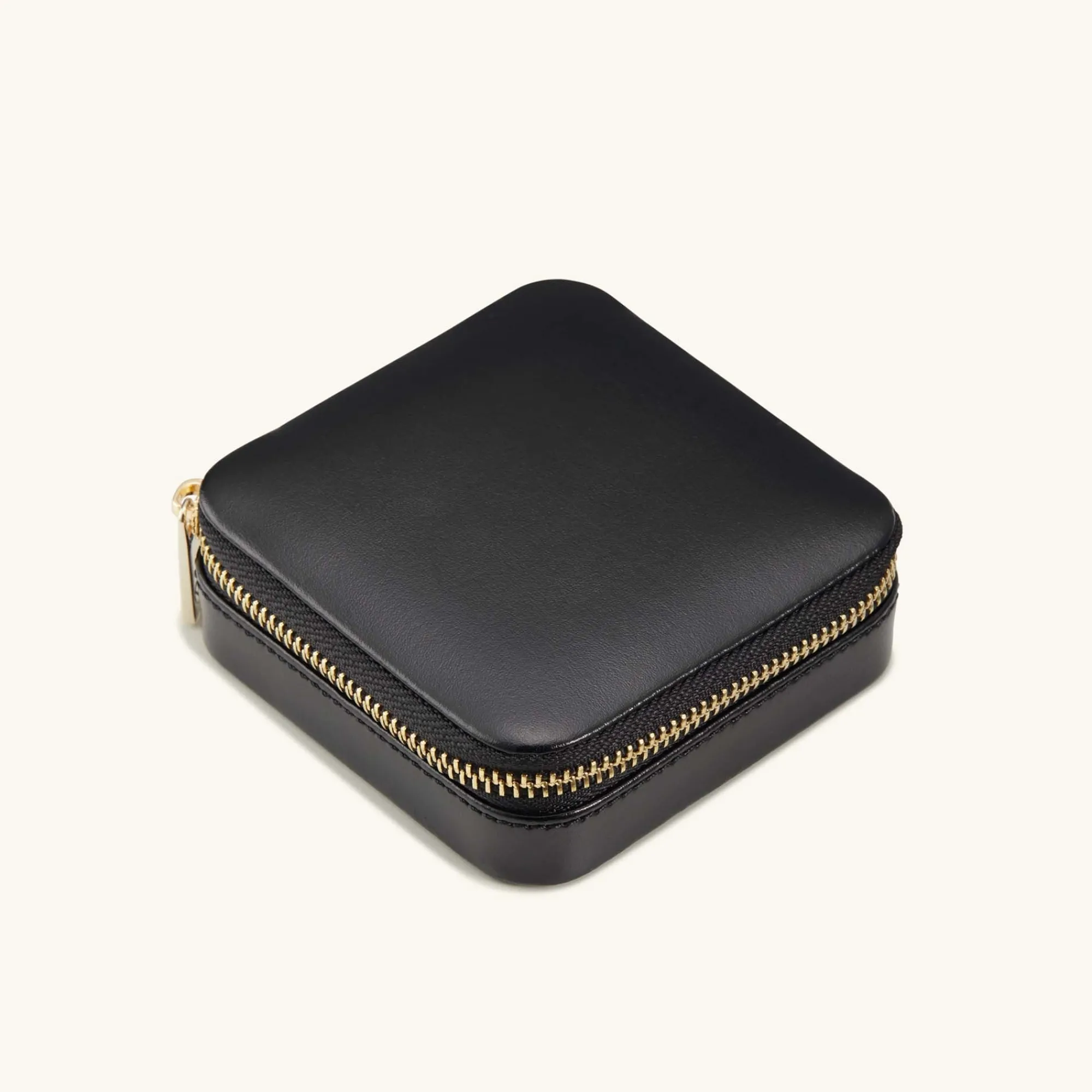 Lifestyle | Mejuri Travel Case BlackGrainLeather,Anti-tarnishMicrosuede